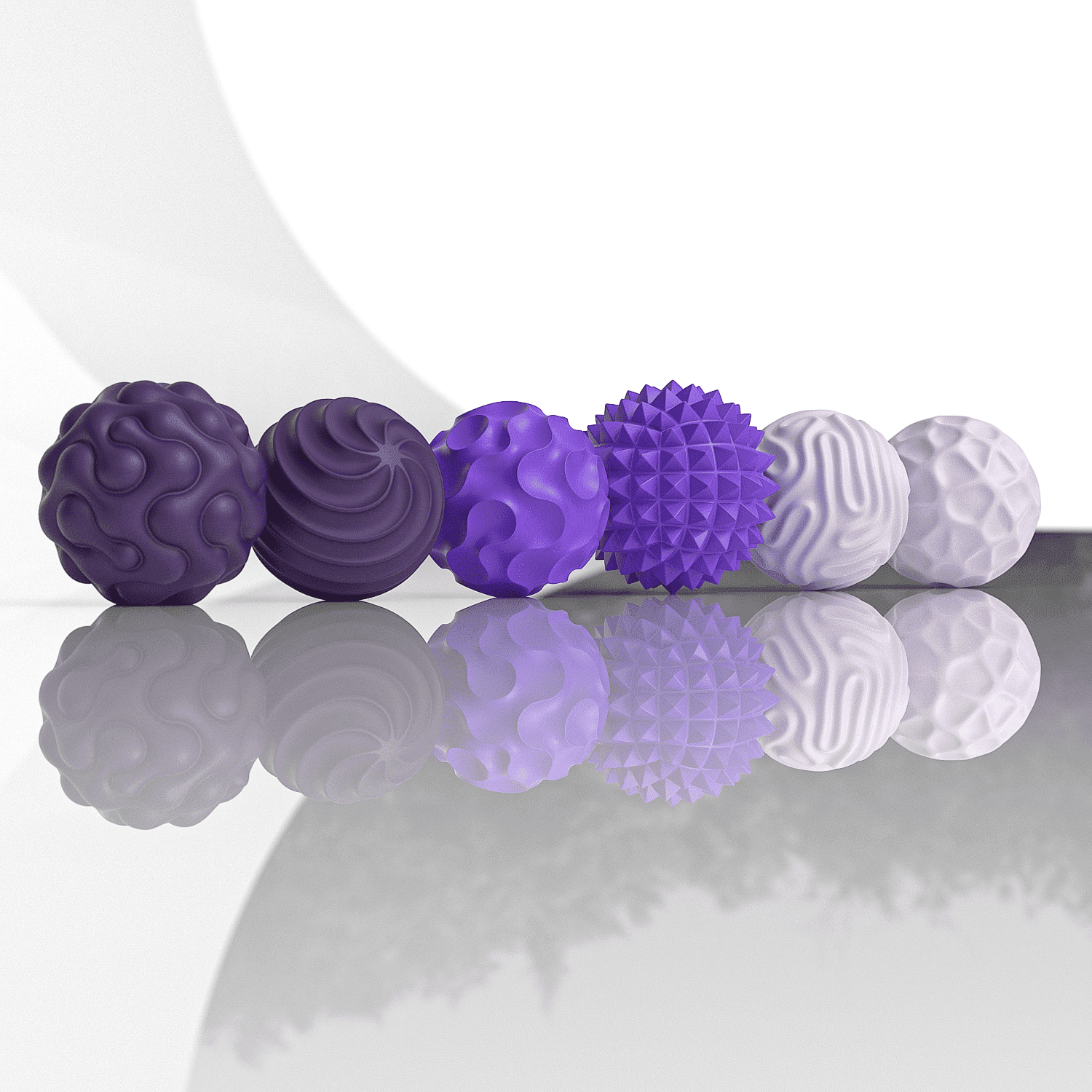 Kywib Magnetic Fidget Balls Sensory Desk Toy Set (Purple, 12 Pieces) 8taut