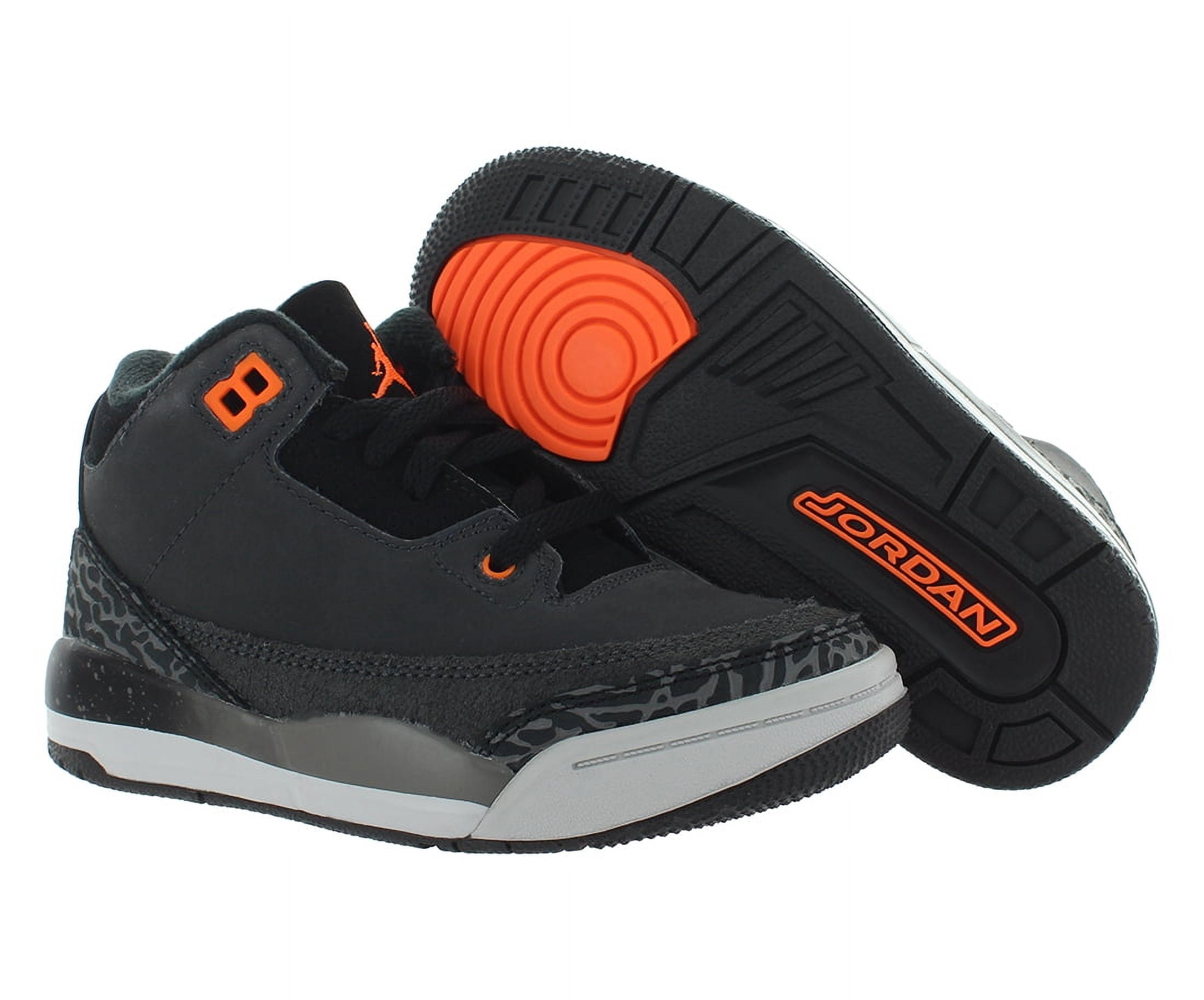 Nike Jordan 3 Retro Fear Little Kid's Basketball Shoes (Night Stadium/Total Orange, 2) uudq7