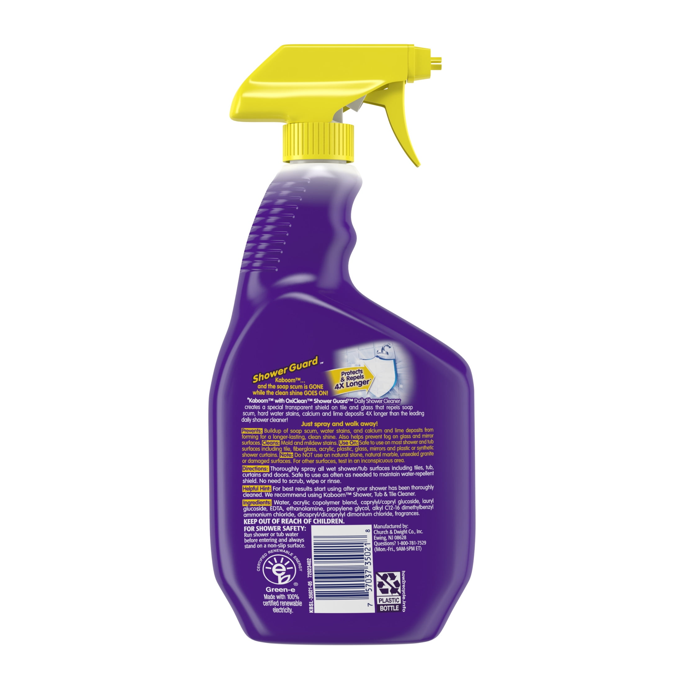 OxiClean Shower Guard Daily Shower Cleaner, Stain Repellent Barrier (30 oz) 7rsrq