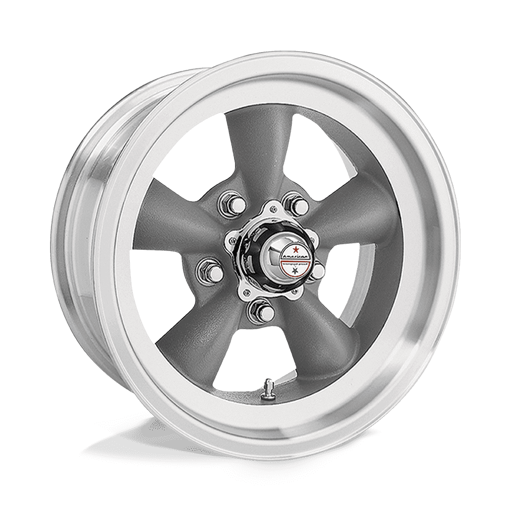 American Racing VN105 Torq Thrust D Wheel (Gray Machined Lip, 15x7 in) xm9ia