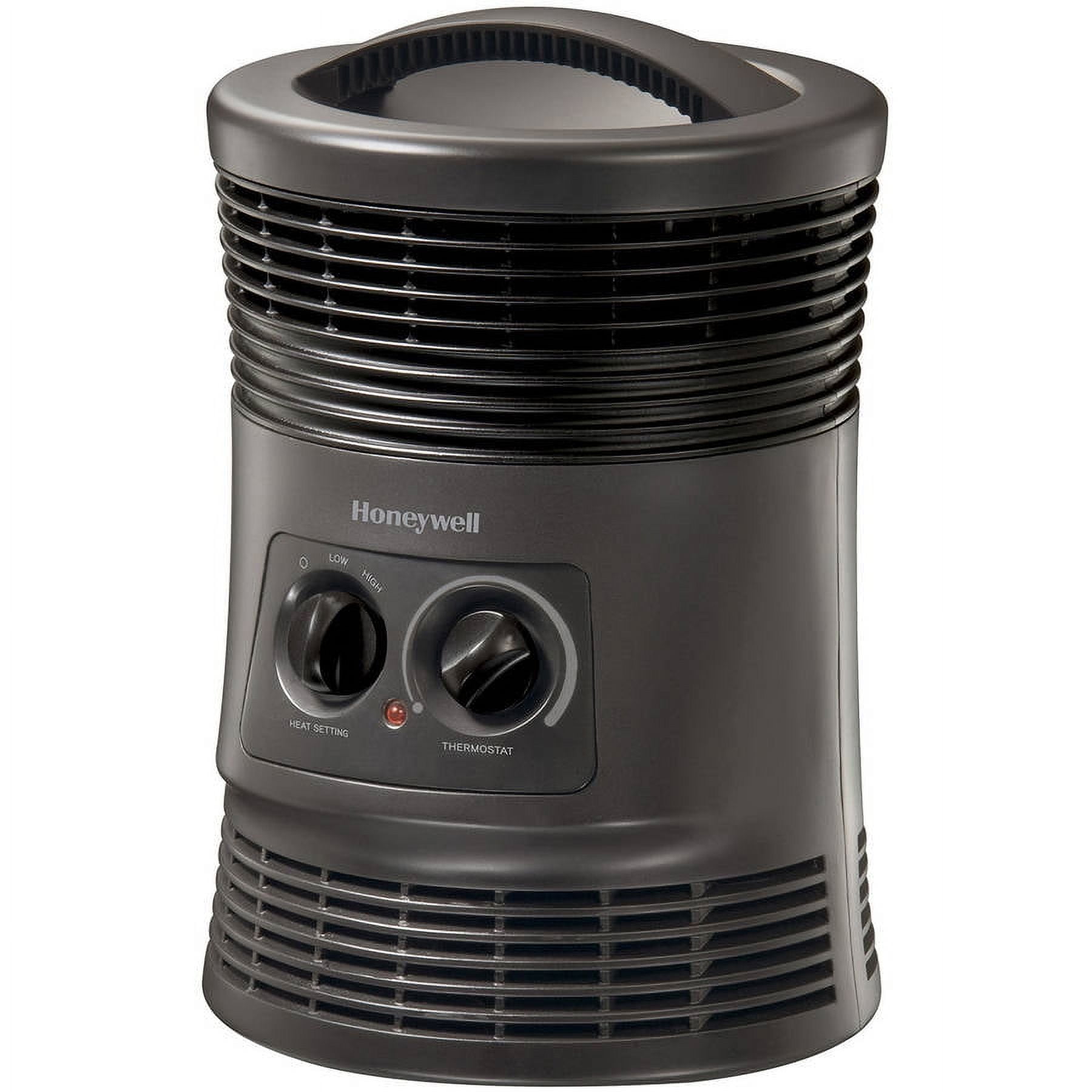Honeywell Surround Heat Ceramic Heater, Portable Electric Space Heater with Adjustable Thermostat (Black, 1 Unit) aacsu