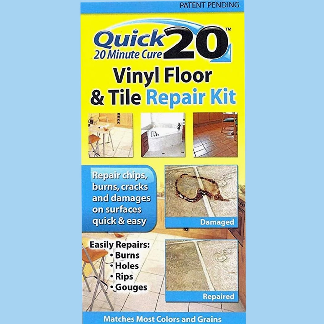 Liquid Leather Vinyl Floor and Tile Repair Kit (White, 1 Kit) 1cdtf