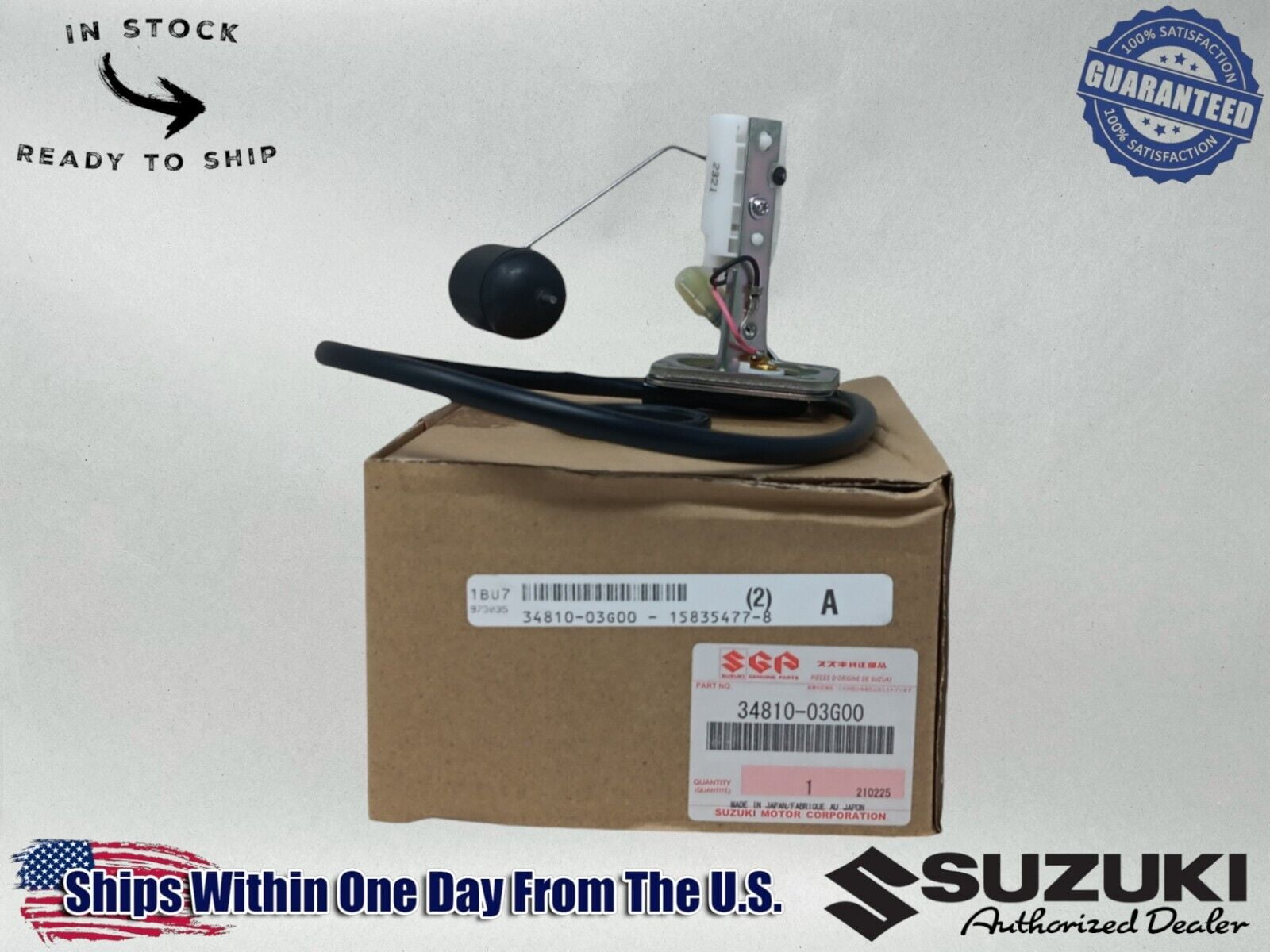Suzuki OEM Fuel Gas Meter Sending Unit for 2004-2007 Vinson (34810-03G00) wqgj4