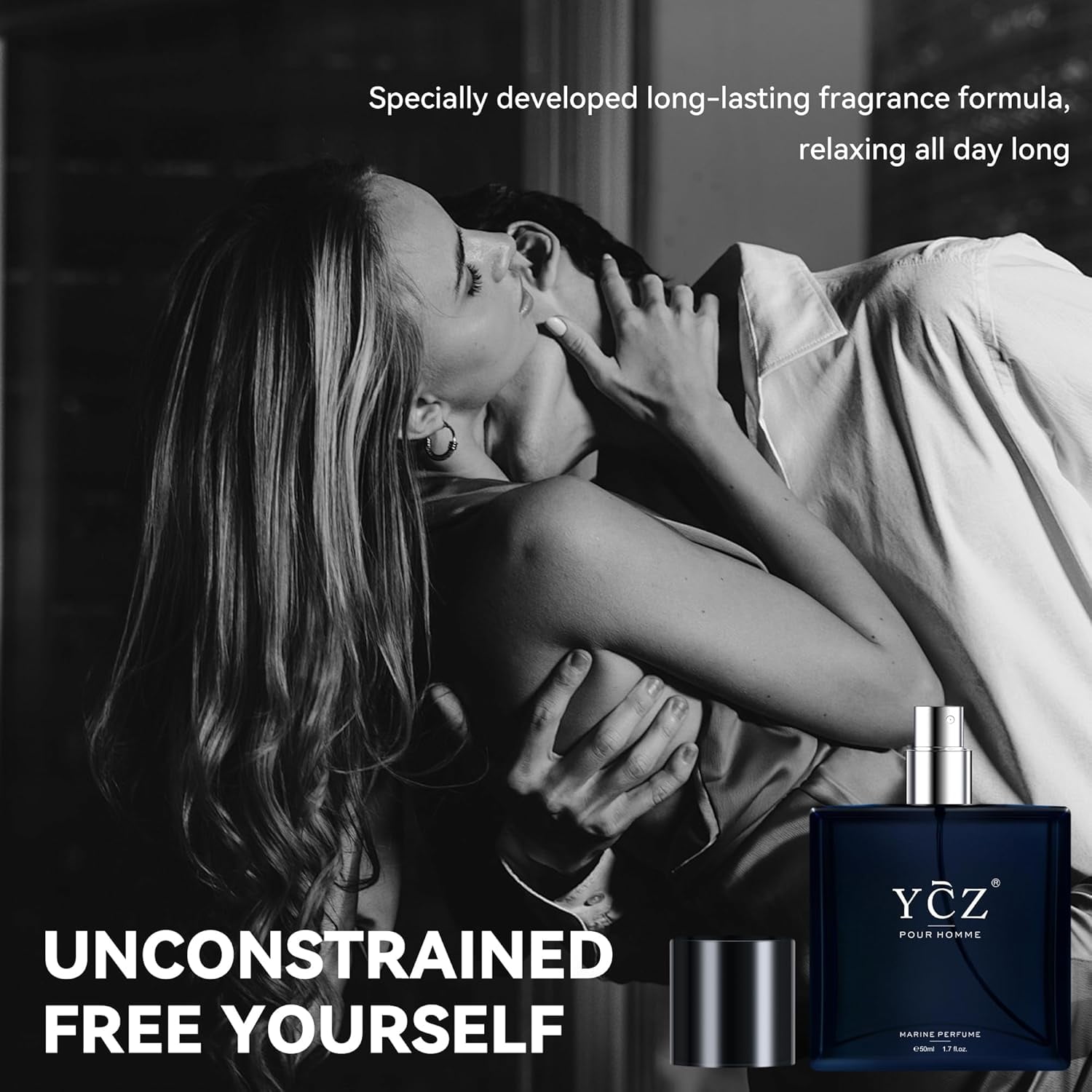 Ycz Charm Unfolds Marine Eau De Parfum for Men, Long-Lasting Oriental Woody Fragrance (1.7 oz) iewka