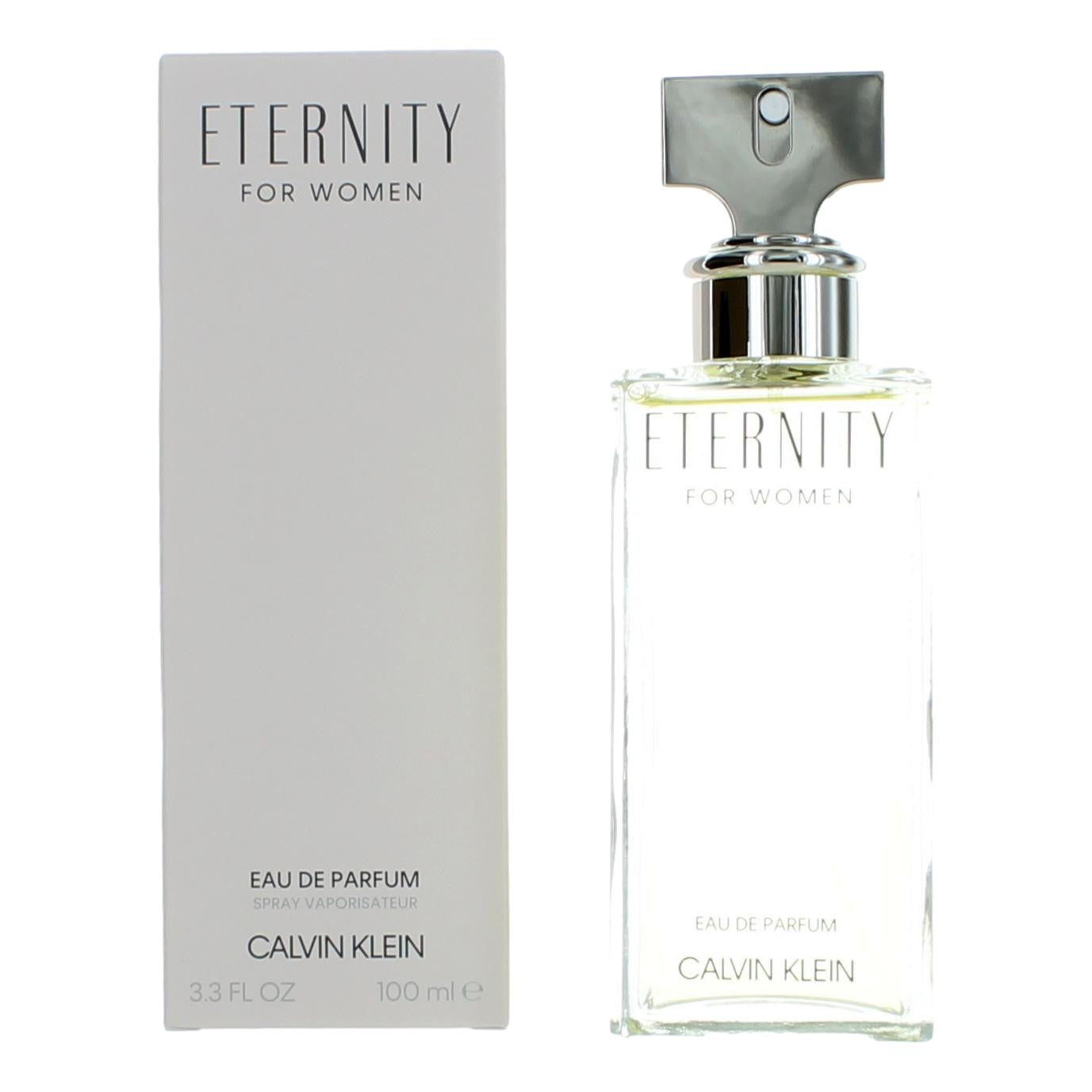 Calvin Klein Eternity Eau de Parfum for Women (Floral Fragrance, 3.4 oz) 9yshs