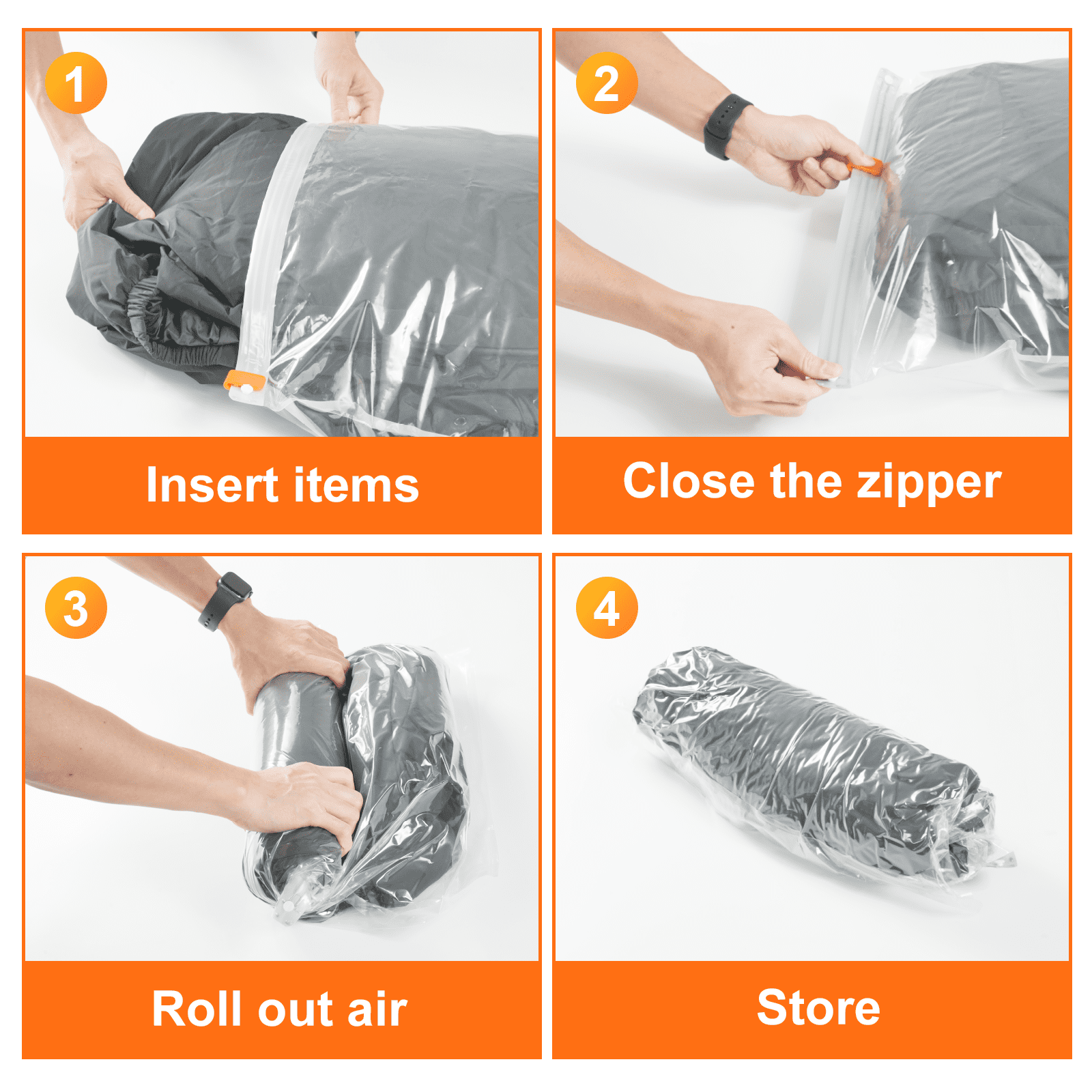 Wevac 30-Piece Vacuum Storage Bag Combo Set for Bedding and Clothing (Assorted Sizes, 30 Pack) jgtky