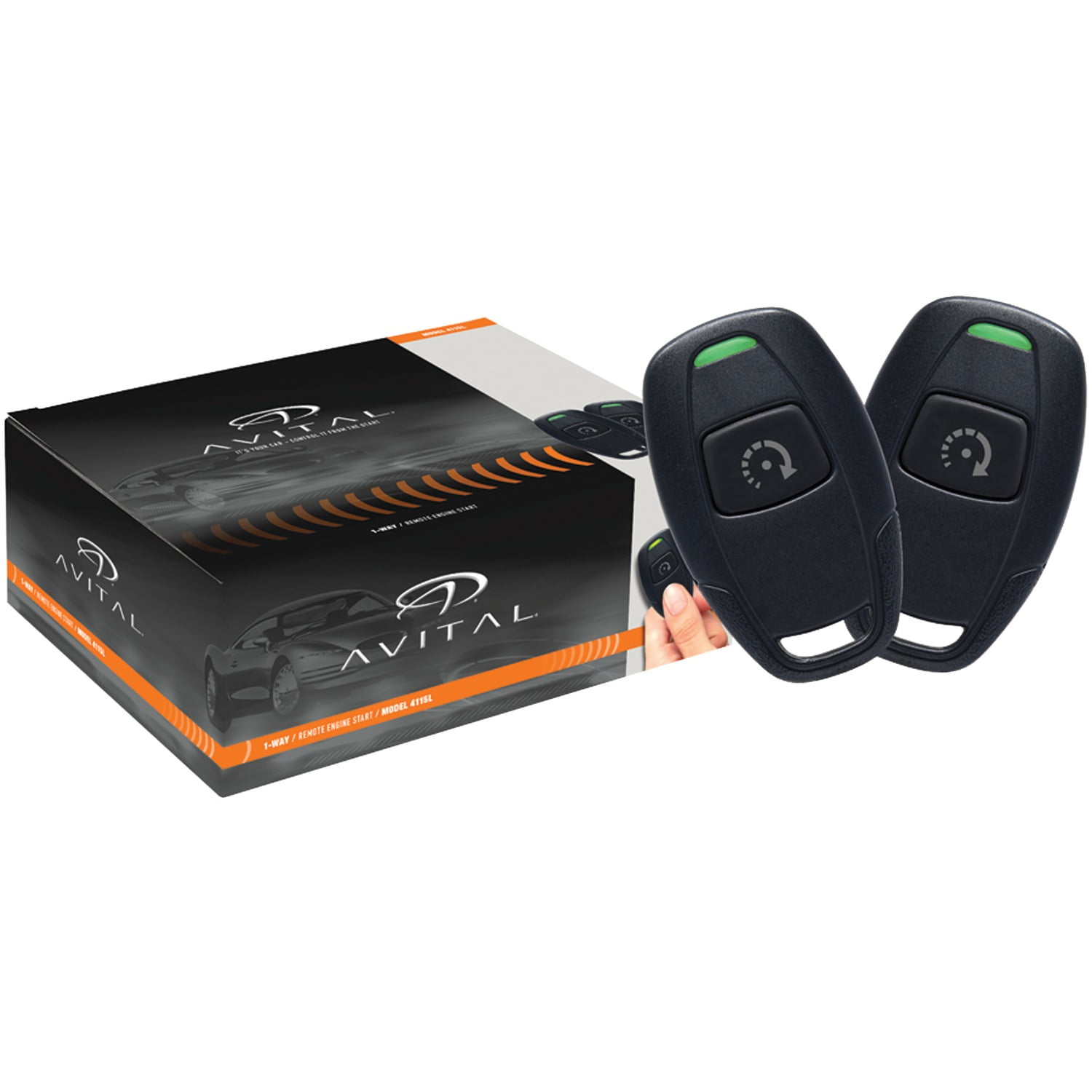 Directed Electronics 4115L Remote Start System with 2 Key Fobs (Black, 1 Pack) r5a9t