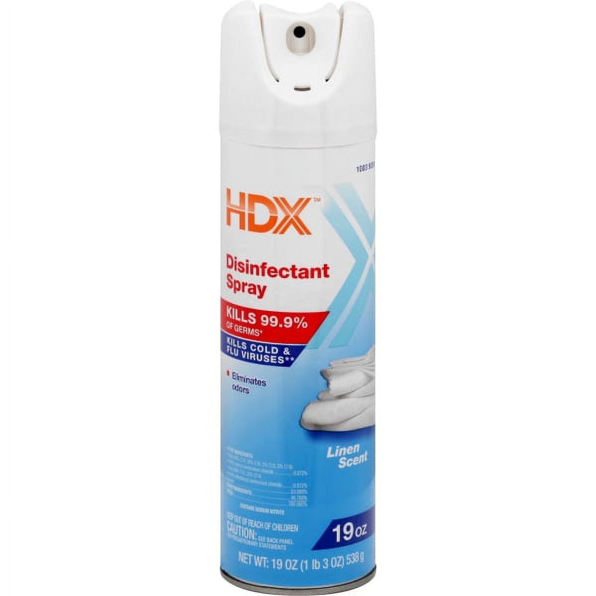 HDX All Purpose Cleaner and Disinfectant Spray, Linen Scent (19 oz) lw6np