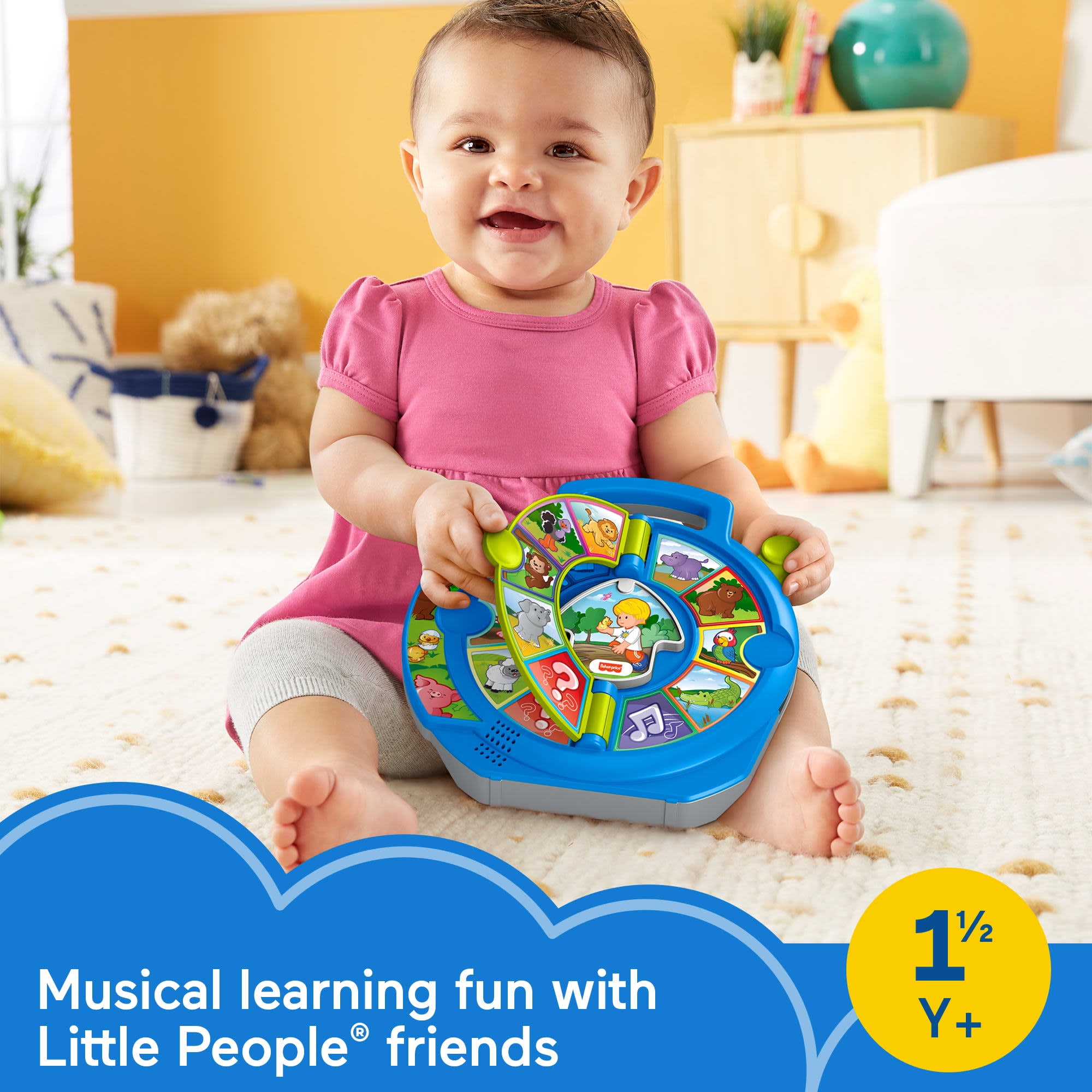 Fisher-Price Little People World of Animals See 'n Say Musical Learning Toy (Multi-Color, 12 in) ciooo