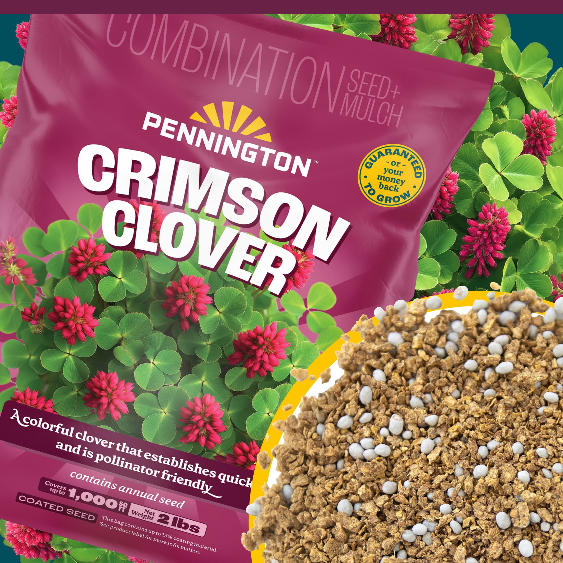 Pennington Crimson Clover Seed (2 lb) t0y1x