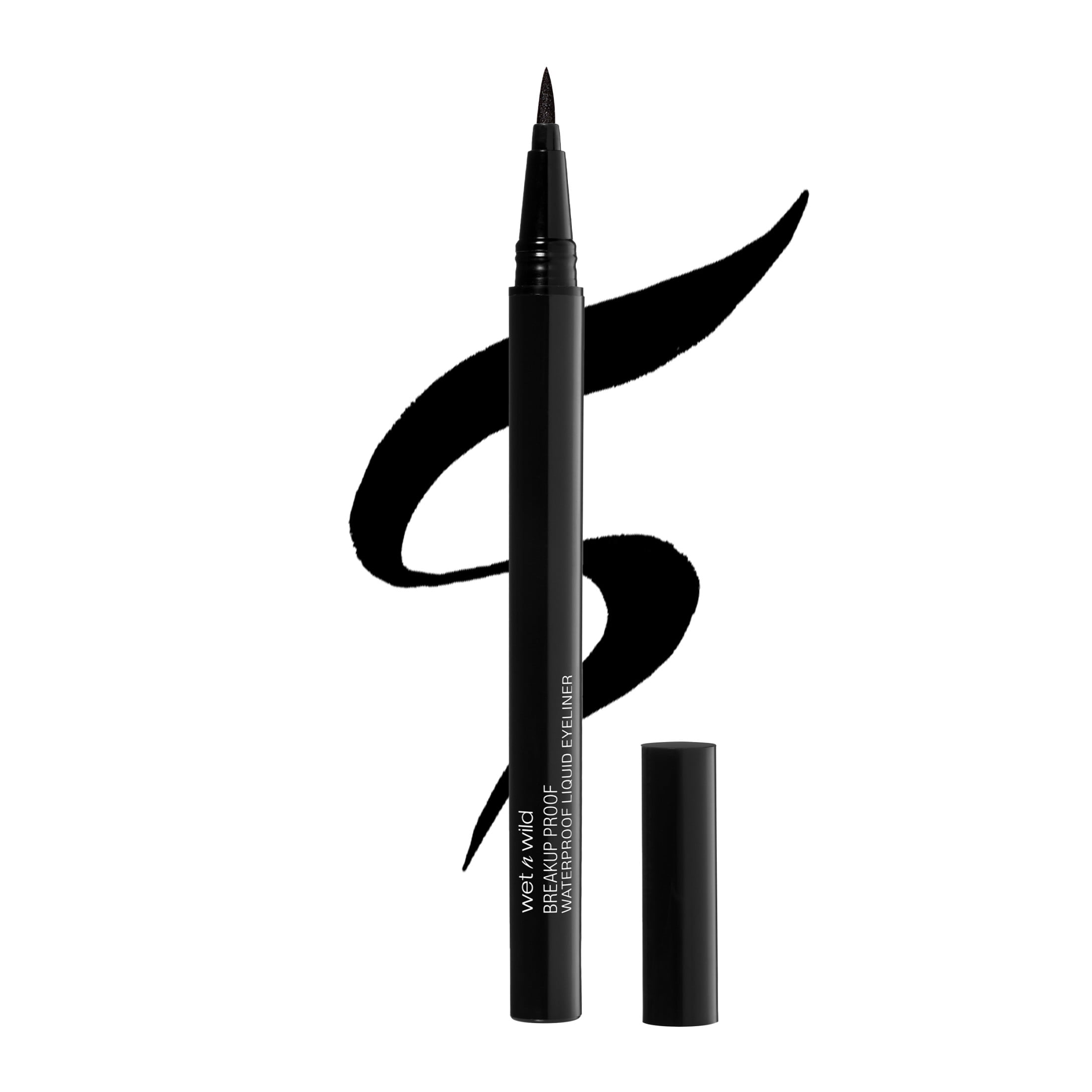 Wet n Wild Mega Last Breakup-Proof Liquid Eyeliner, Waterproof Precision Tip (Black, 0.02 fl oz) ctbvj