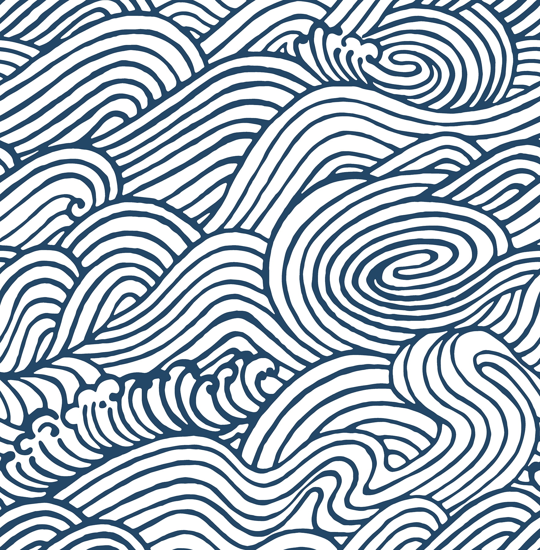 NuWallpaper Saybrook Peel and Stick Wallpaper (Navy, 216-in x 20.5-in) qo5c1