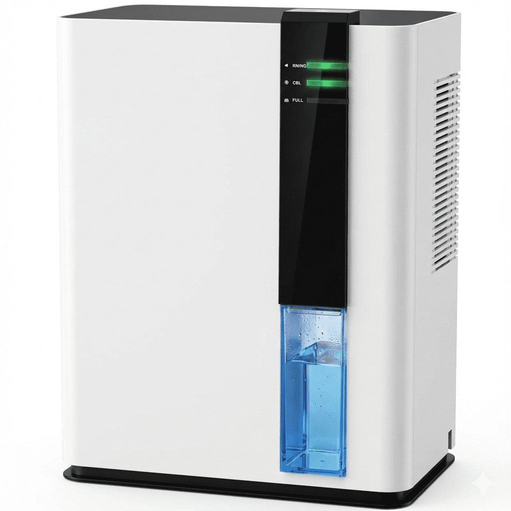 Aeitto Electric Dehumidifier for Home, Quiet Moisture Removal for Basements and Bedrooms (White, 2 Pints) 9ksr2