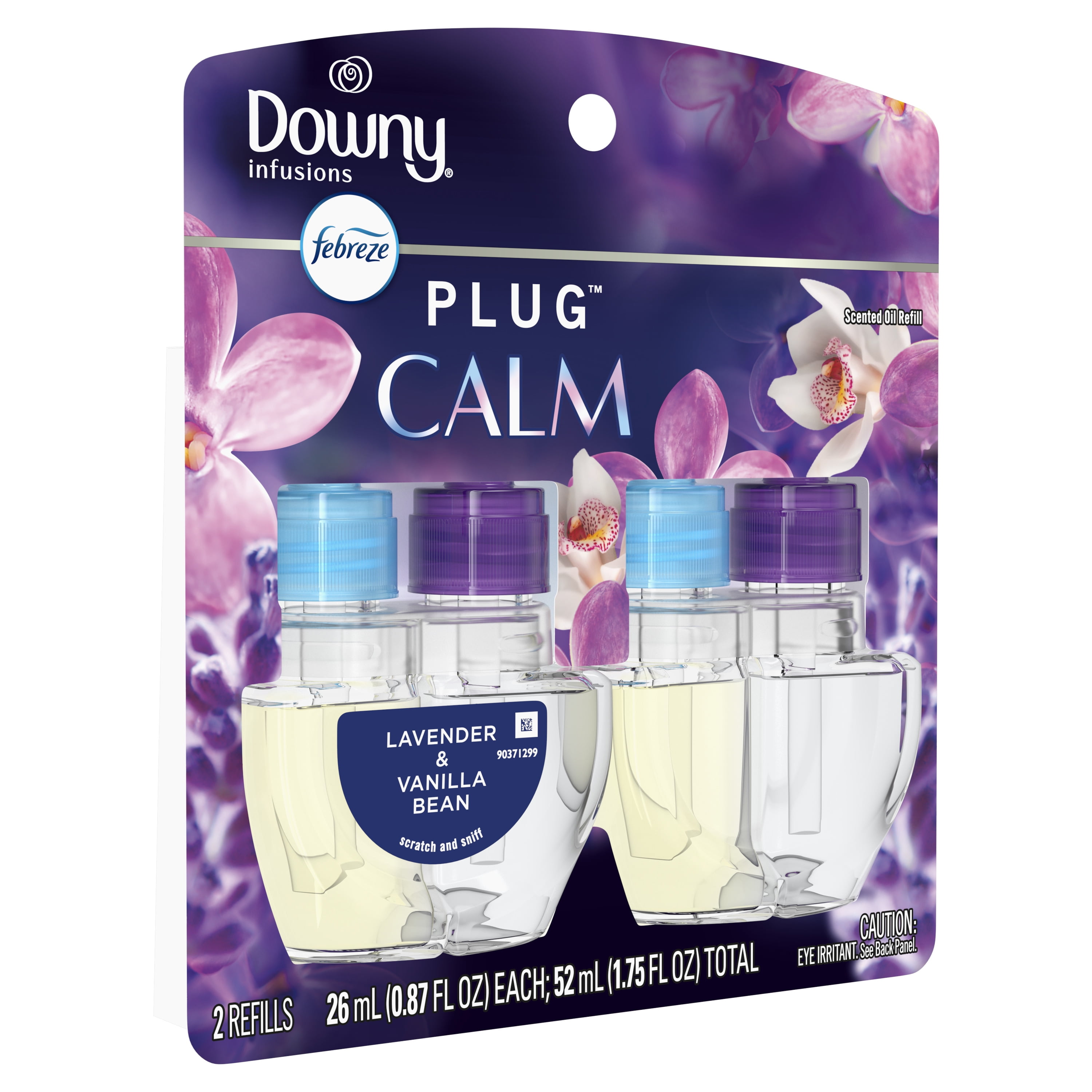 Febreze Fade Defy Plug Air Freshener Scented Oil Refill (Downy Calm, 2 Pack, 1.75 fl oz) dvest