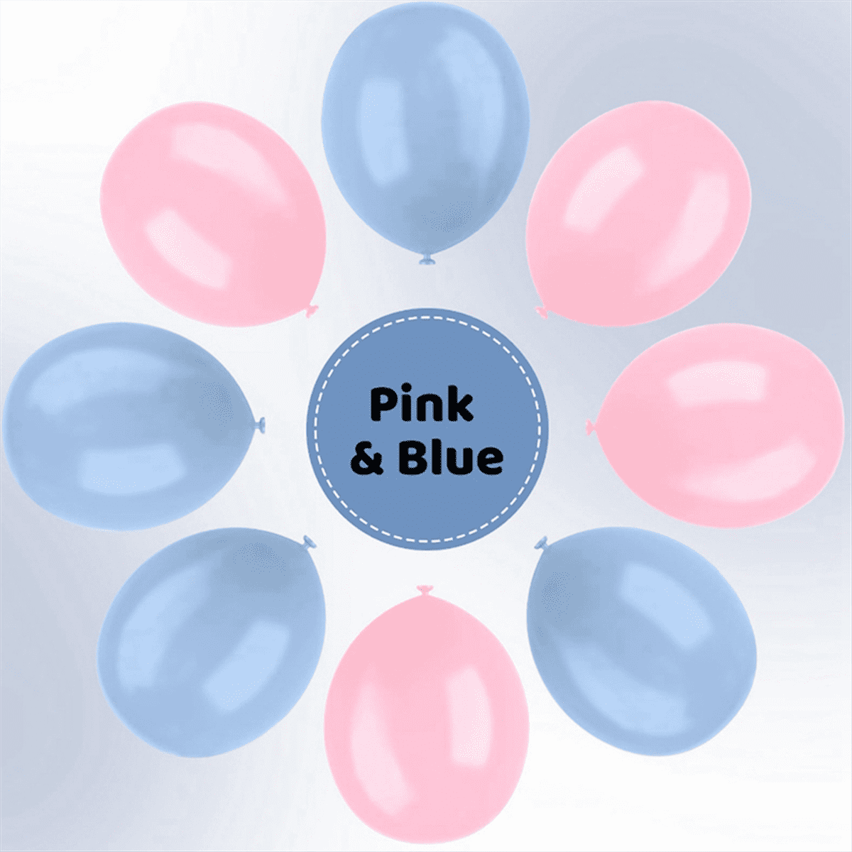 Generic Latex Balloon Set Gender Reveal Party Decorations (Pink and Blue, 67 Pack, 12 in) 8f7qh