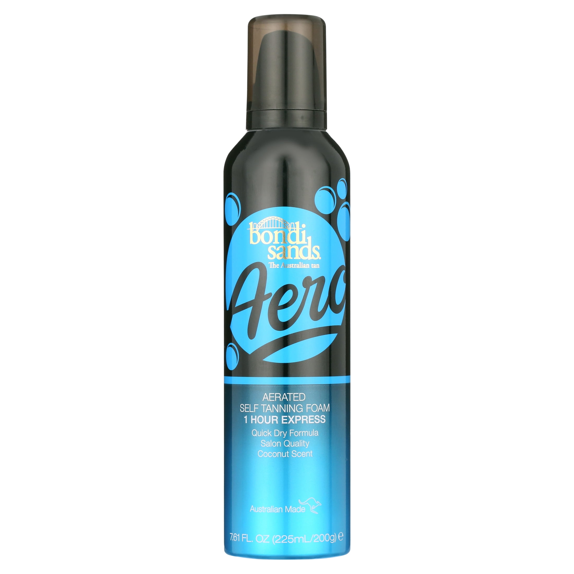 Bondi Sands Aero Express Self Tanning Foam, Lightweight Streak-Free Formula for Face and Body (7.61 oz) nlwzc