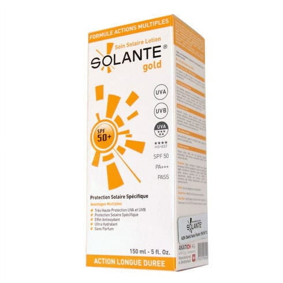 Solante Gold SPF 50+ Sunscreen Lotion (Gold, 5.07 fl oz) 8m4bq