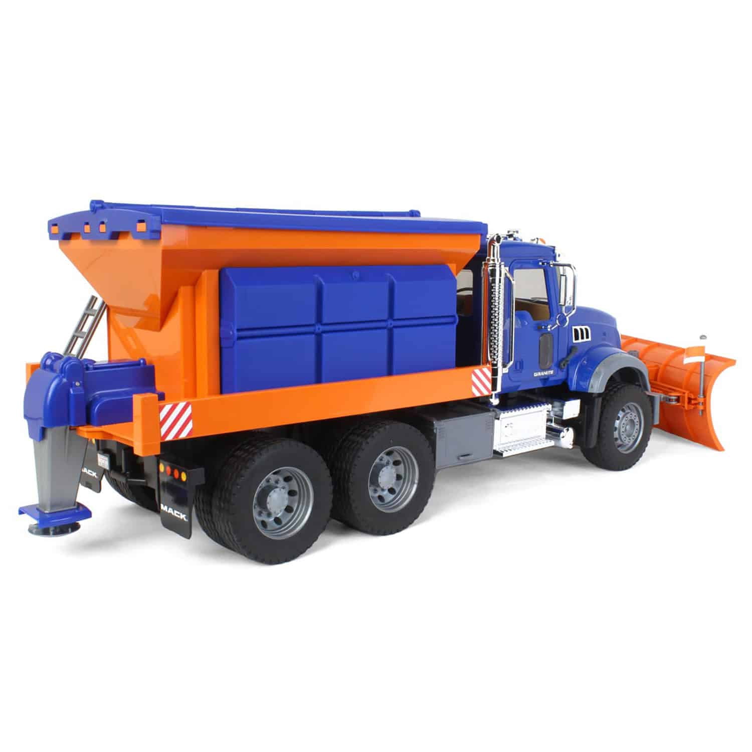 Bruder Mack Granite Winter Service Truck with Snow Plough (Blue, 26 in) 2sf7r