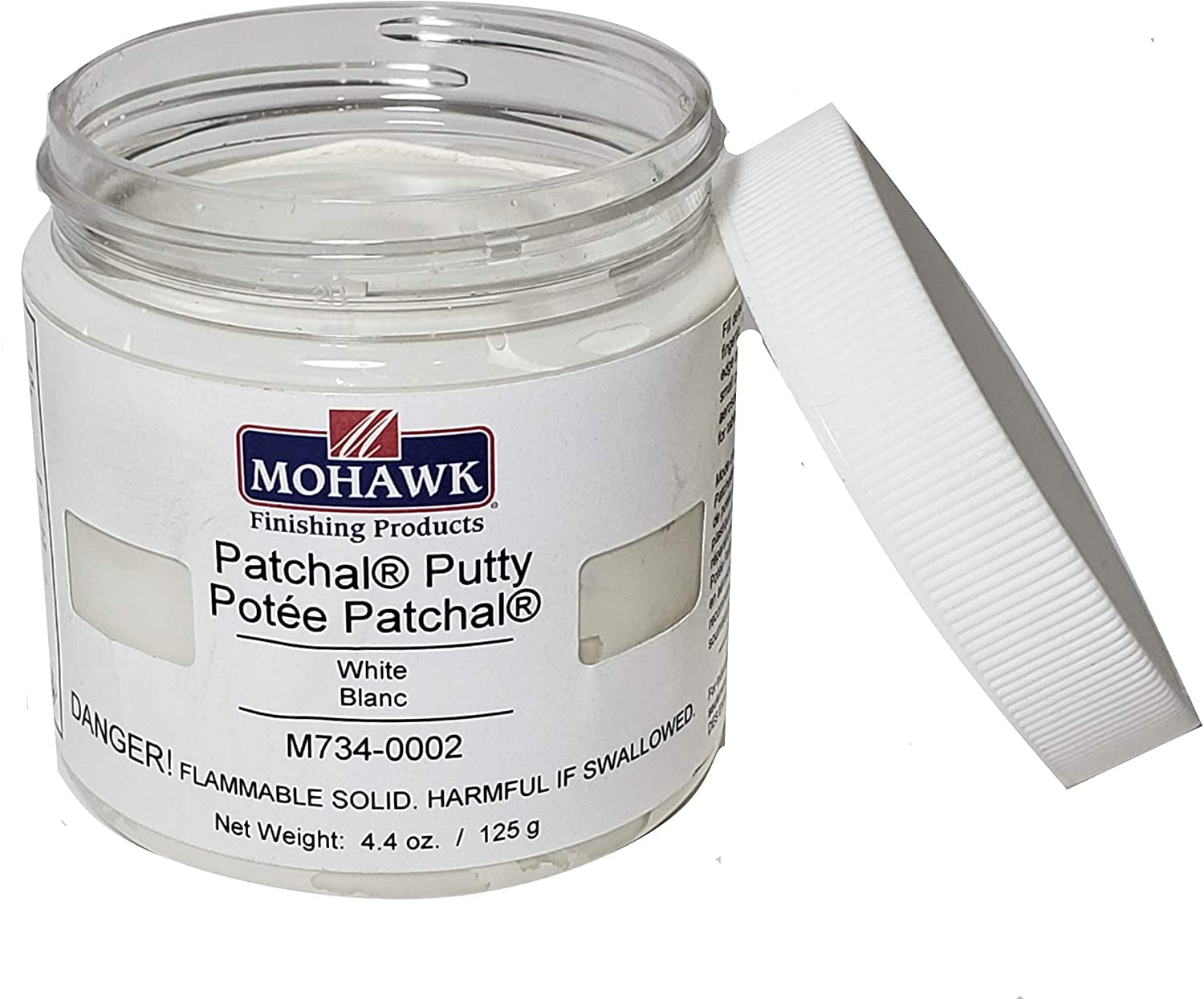 Mohawk Patchal Putty Wood Filler for Cosmetic Repairs (White, 4 oz) a5xzm