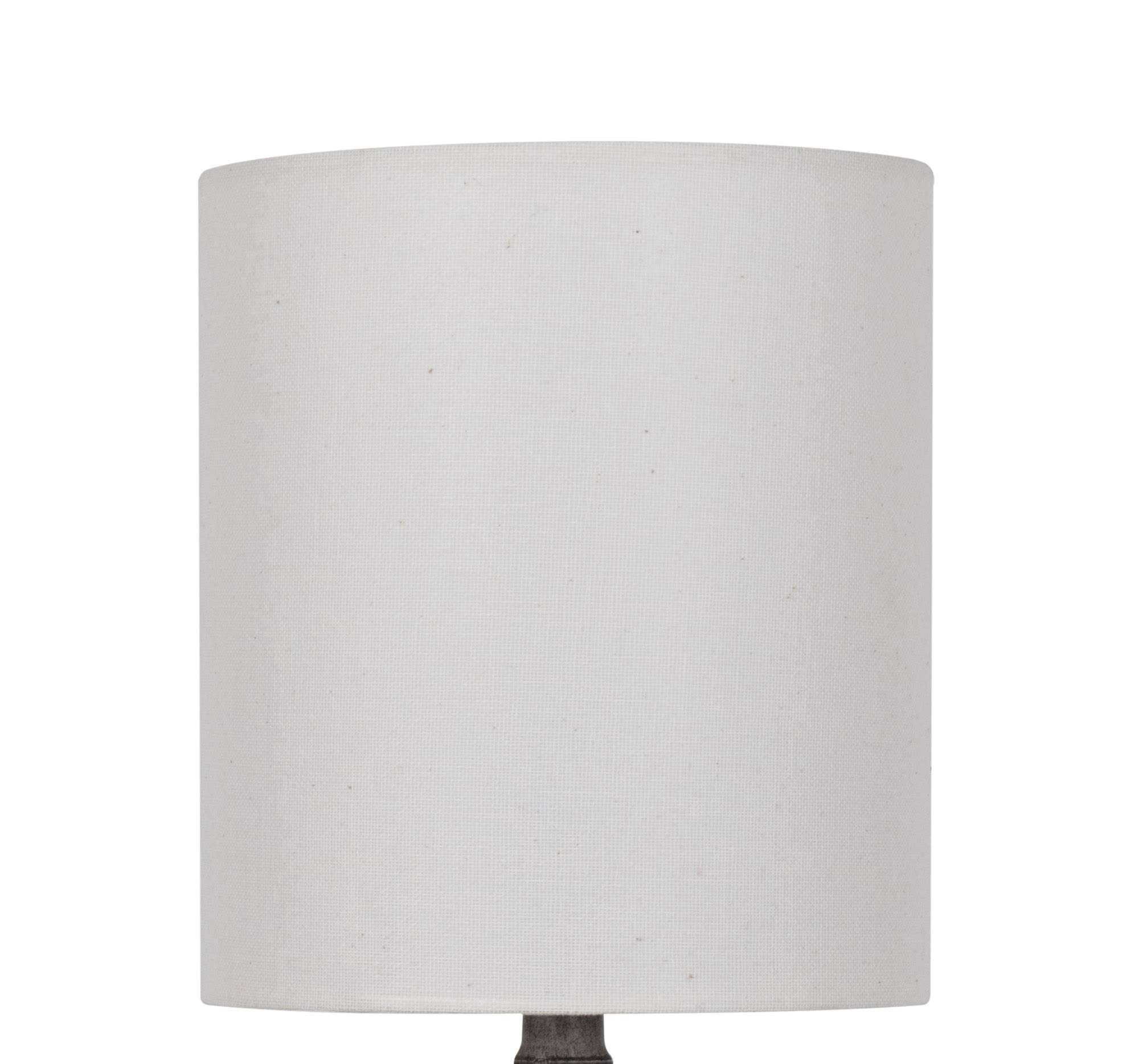 Mainstays Mini Table Lamp with Weathered Wood Finish (White Shade, 12.75 in) svvmn