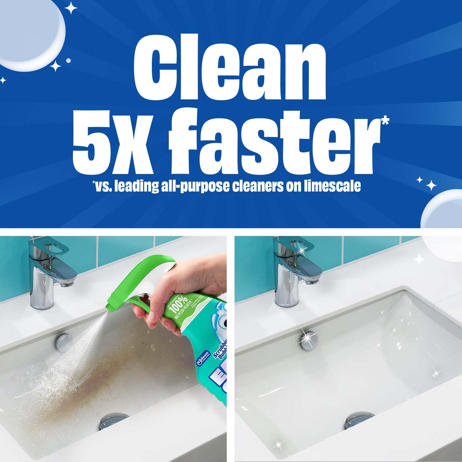 Scrubbing Bubbles Easy Clean Multi-Purpose Bathroom Cleaner Spray (32 oz) 8fm1q
