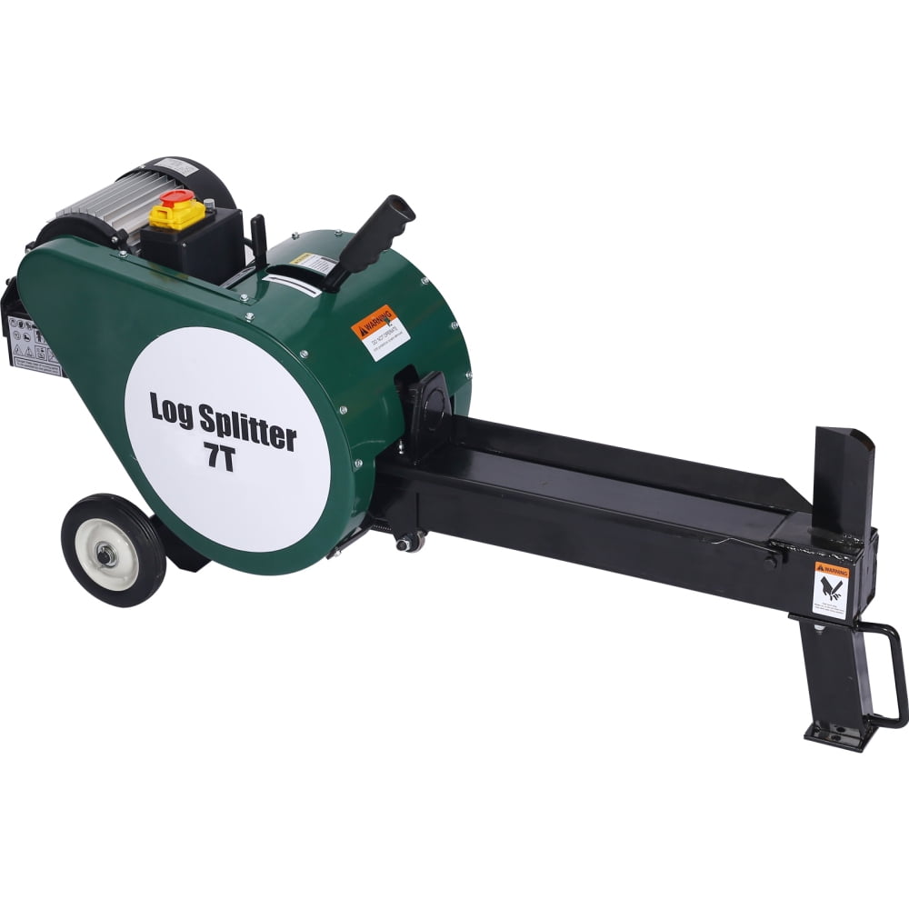 Hmluxury Electric Log Splitter, 7 Ton Horizontal Wood Splitter with 2HP Motor (Double Flywheel, 16A) ul5y1