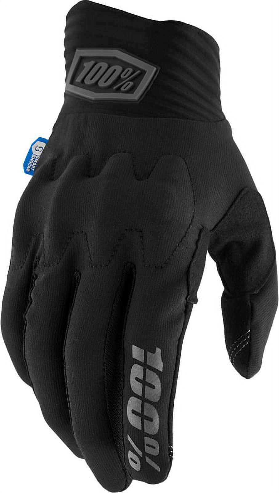 100% Cognito SmartShock Knuckle Mountain Bike Gloves (Black, Large) 8jml2