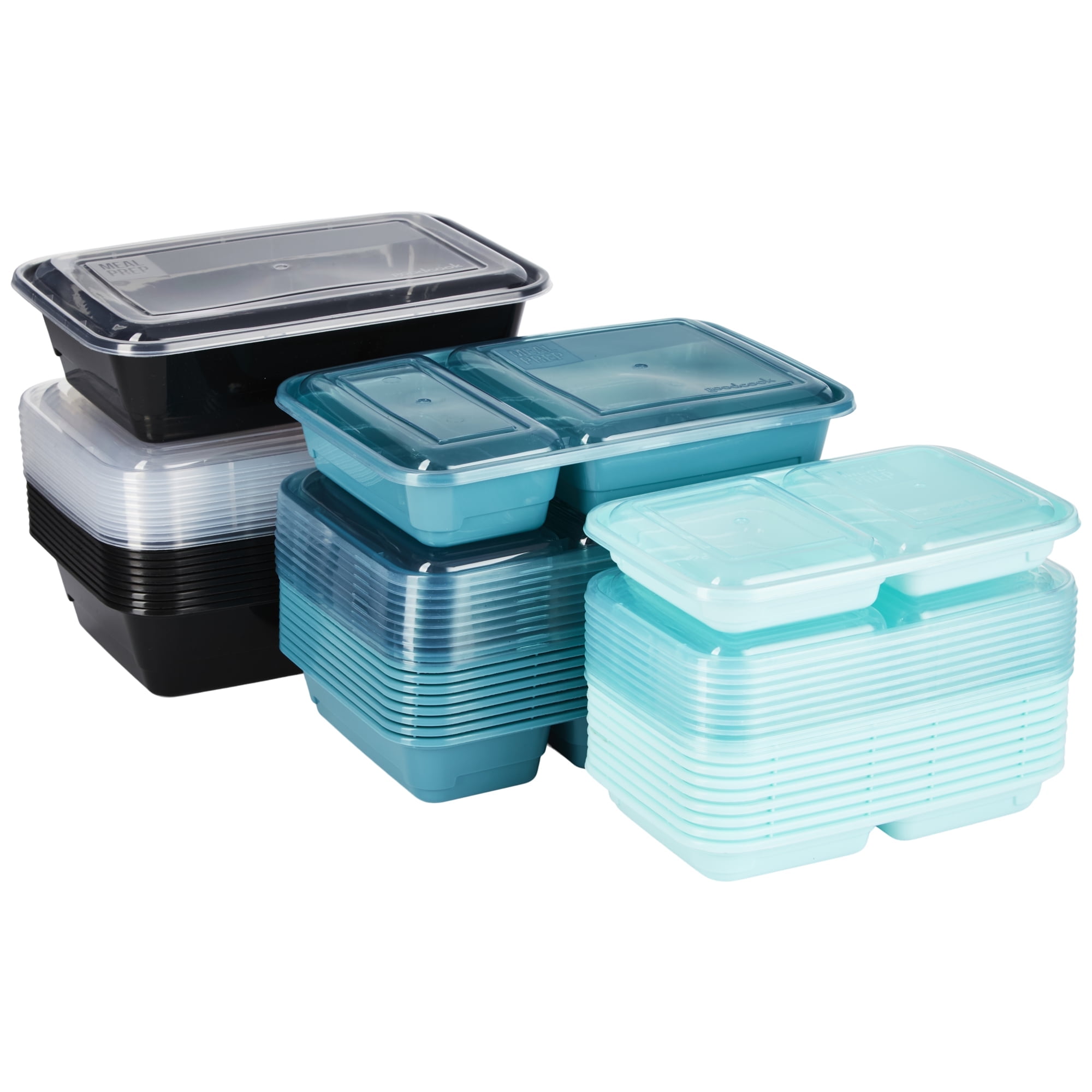 GoodCook Meal Prep Food Storage Container Set with Lids (30 Count, Assorted Sizes) s60q1