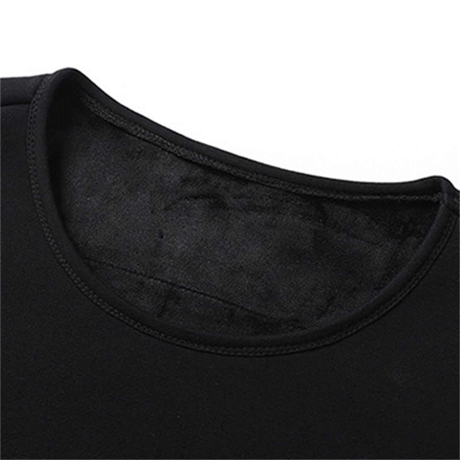 Letdown Men's Thermal Underwear Set Smart Heating Base Layer Long Johns (Black, L) lmk5m