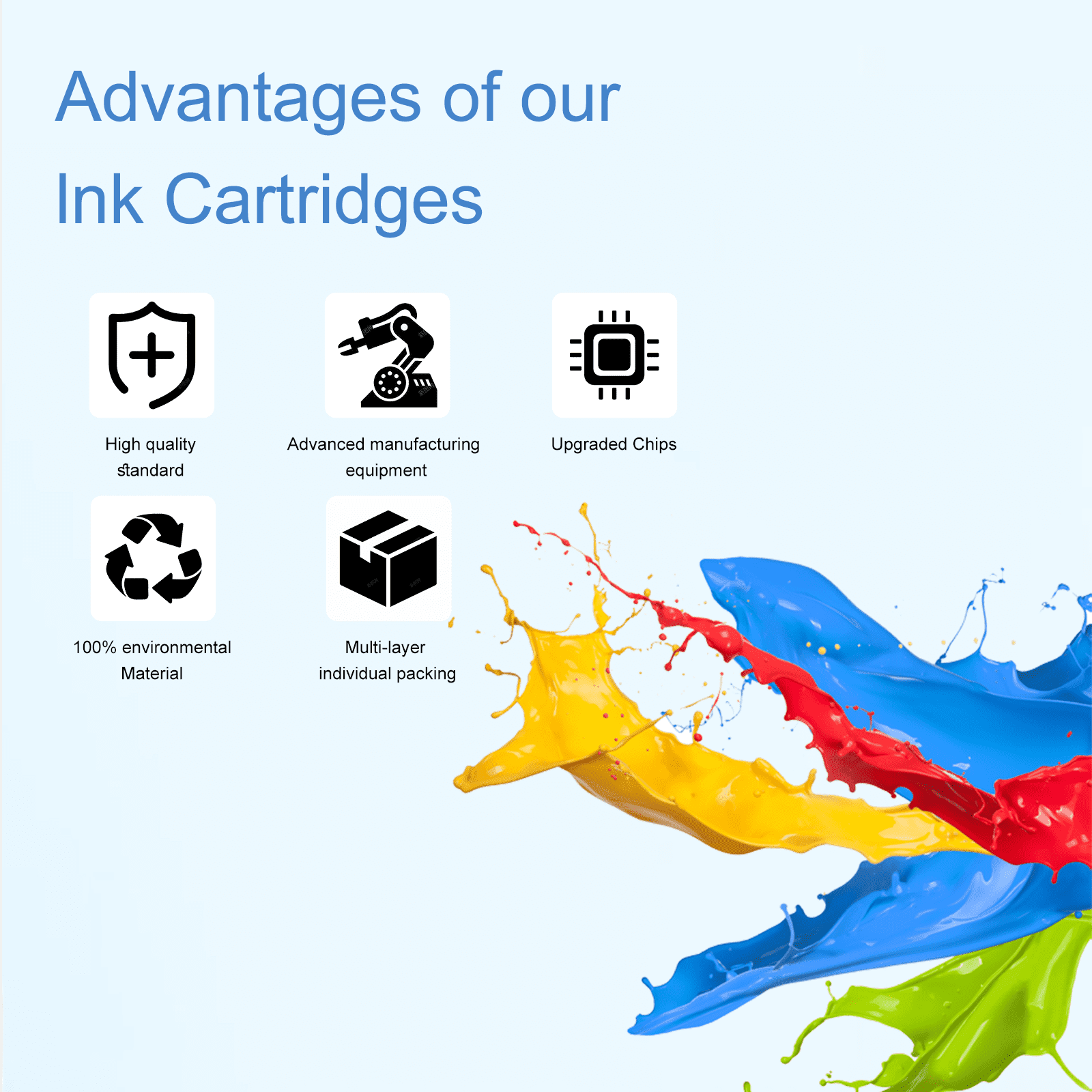 InnkX 65XL Black Ink Cartridges Compatible with HP DeskJet and Envy Printers (2 Pack) bzkqj