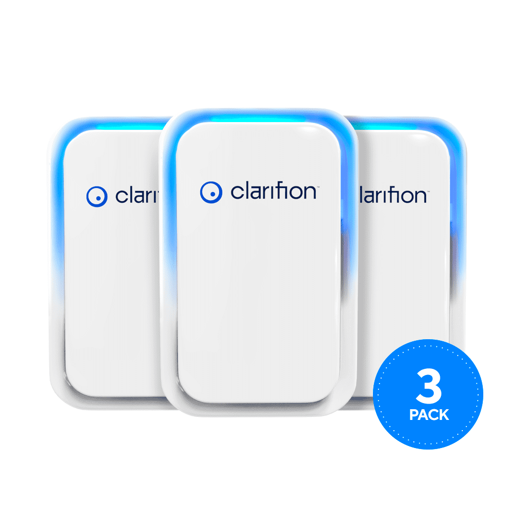 Clarifion Air Ionizer Plug-in Purifier for Home and Office (3 Pack) gm78w