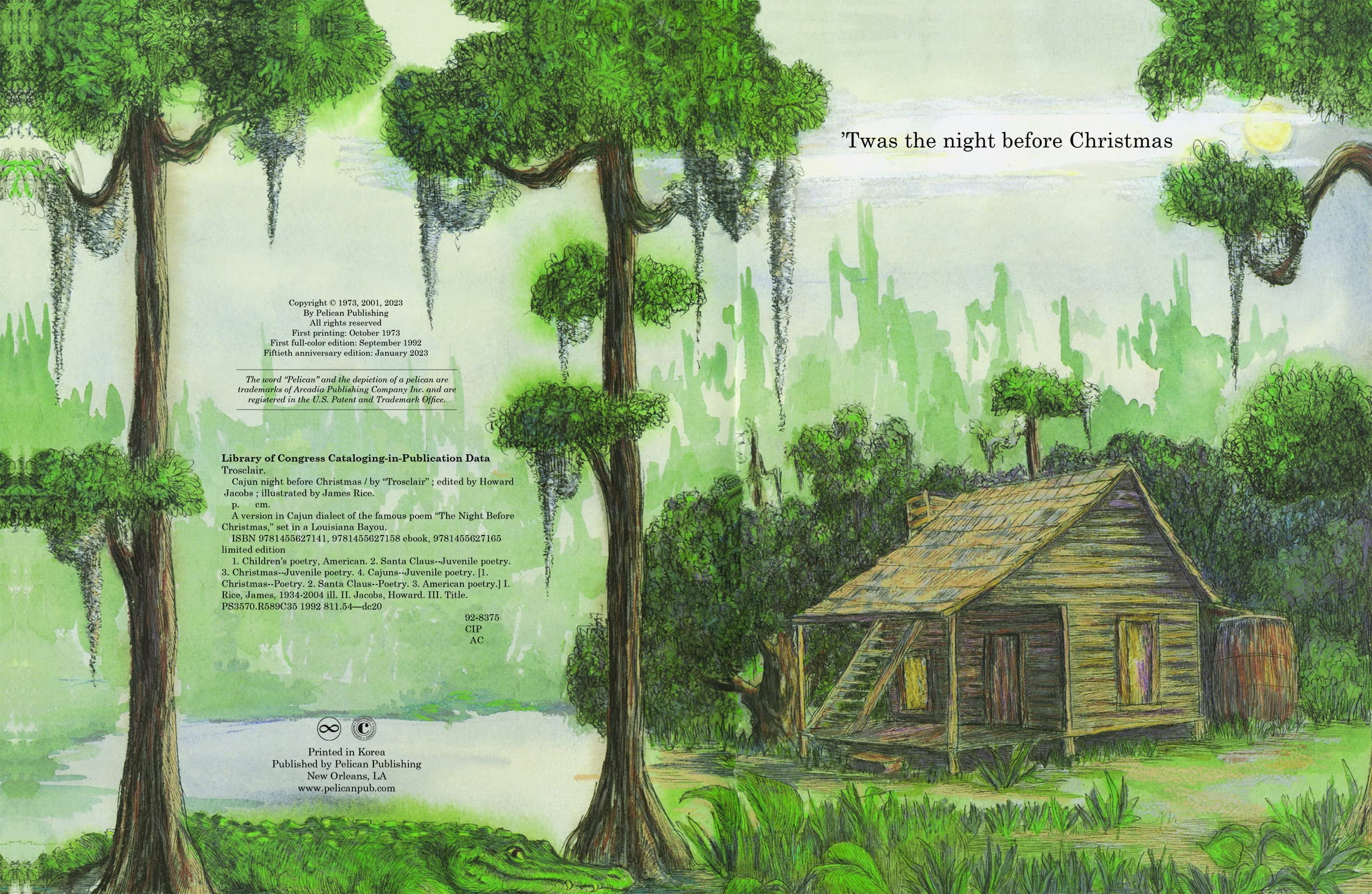 Pelican Publishing Company Cajun Night Before Christmas 50th Anniversary Edition (Hardcover) ja22z
