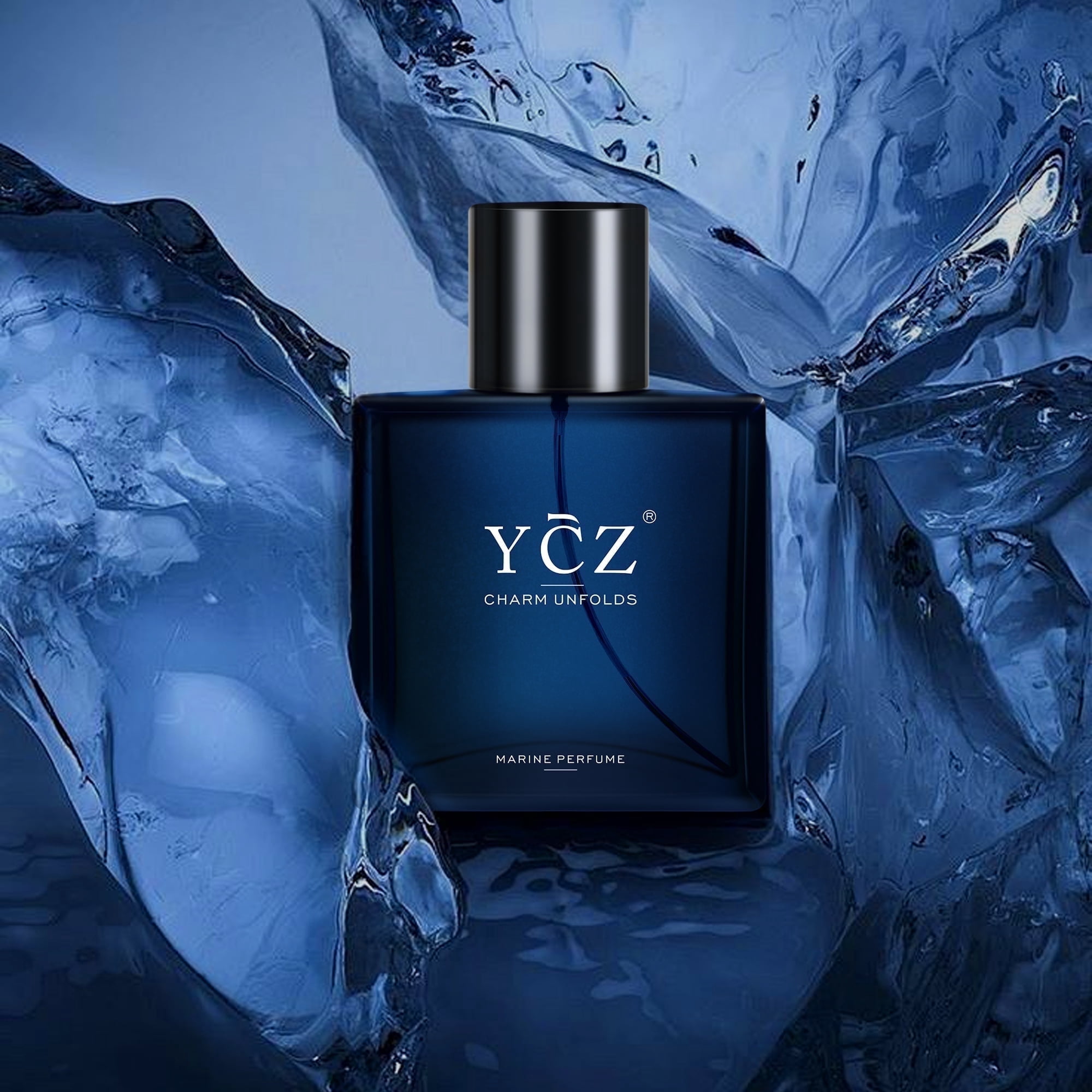 Ycz Charm Unfolds Marine Eau De Parfum for Men, Long-Lasting Oriental Woody Fragrance (1.7 oz) iewka