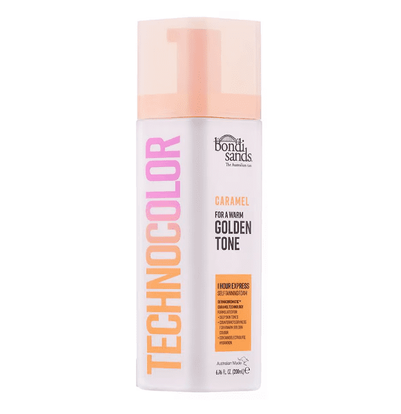 Bondi Sands Technocolor Express Self Tanning Foam, Streak-Free Natural Glow (Caramel, 6.76 fl oz) uijso