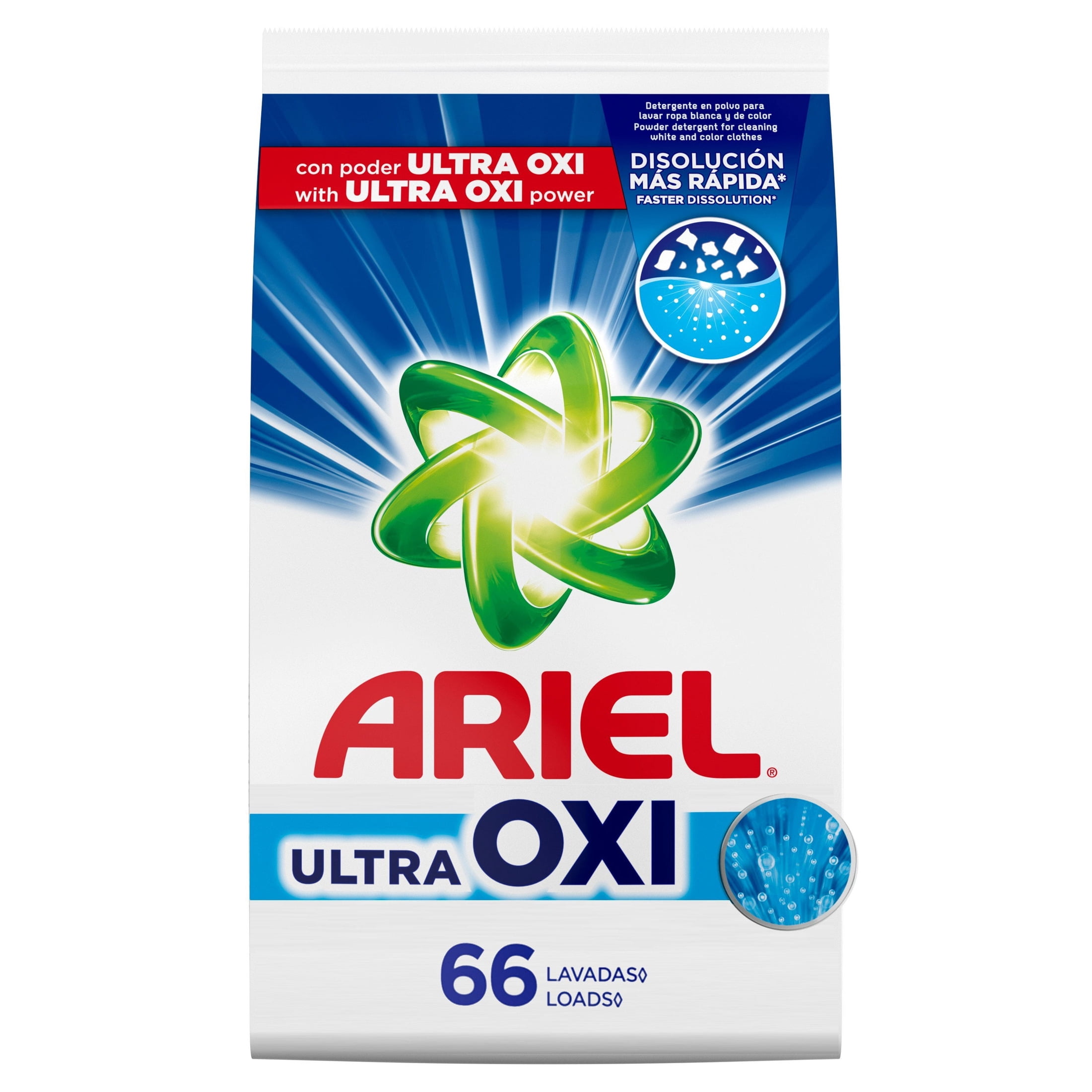 Ariel Laundry Detergent Powder, Oxi Advanced Stain Removal, Original Scent (105 oz, 66 Loads) a3rmb