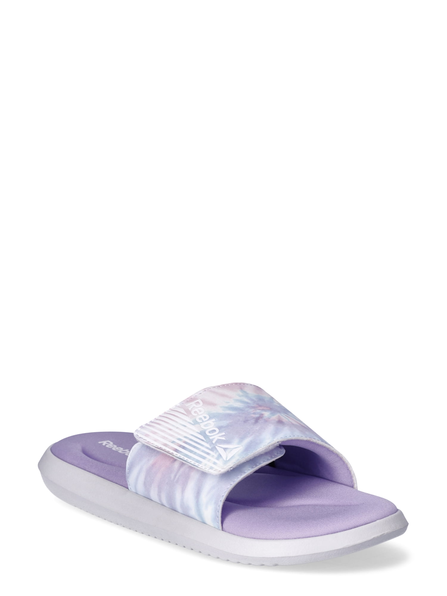 Reebok Women's Memory Foam Slide Sandals (Watercolor Print, Medium Width) i6vop
