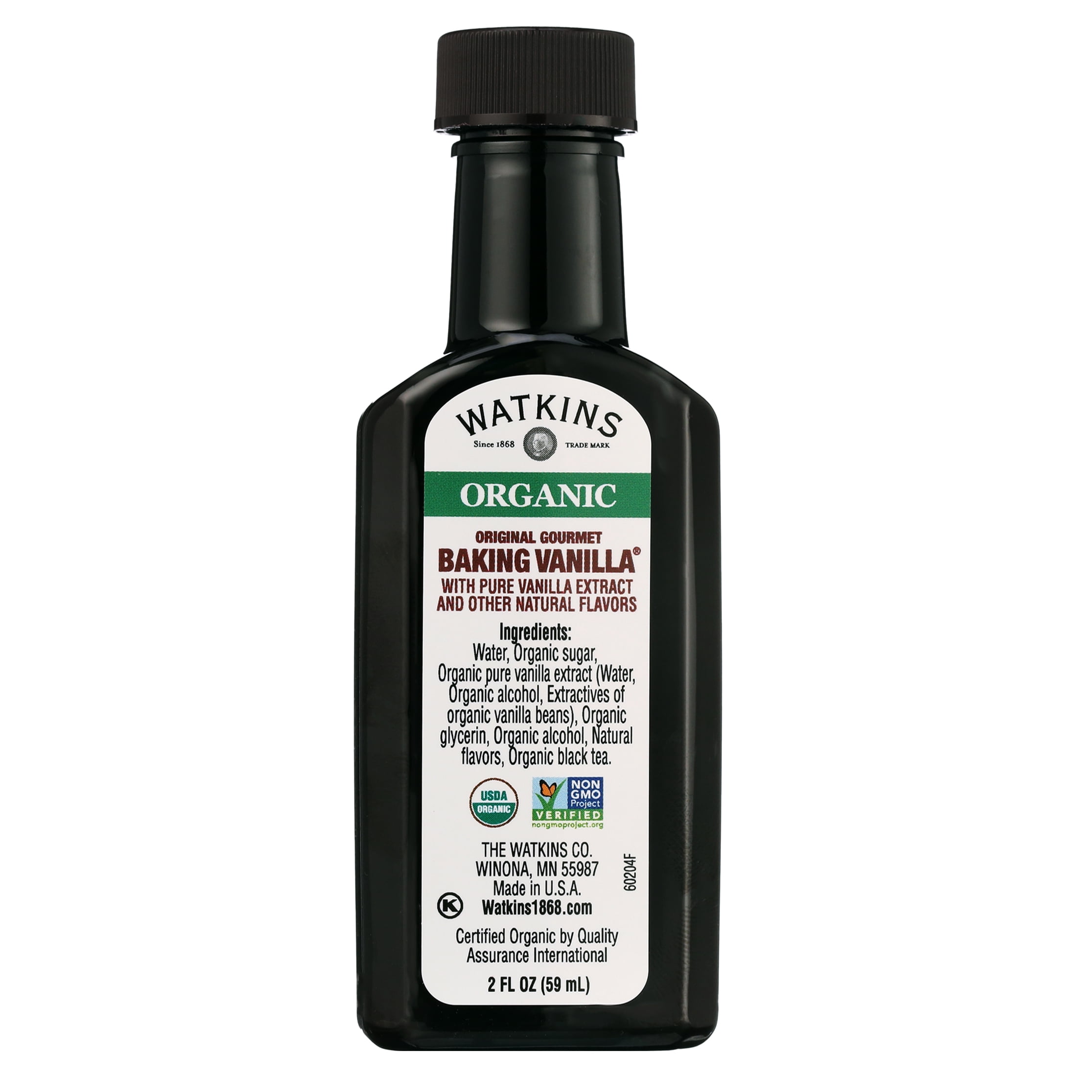 Watkins Organic Original Gourmet Baking Vanilla Extract with Pure Vanilla Flavor (2 fl oz) 2r6n5