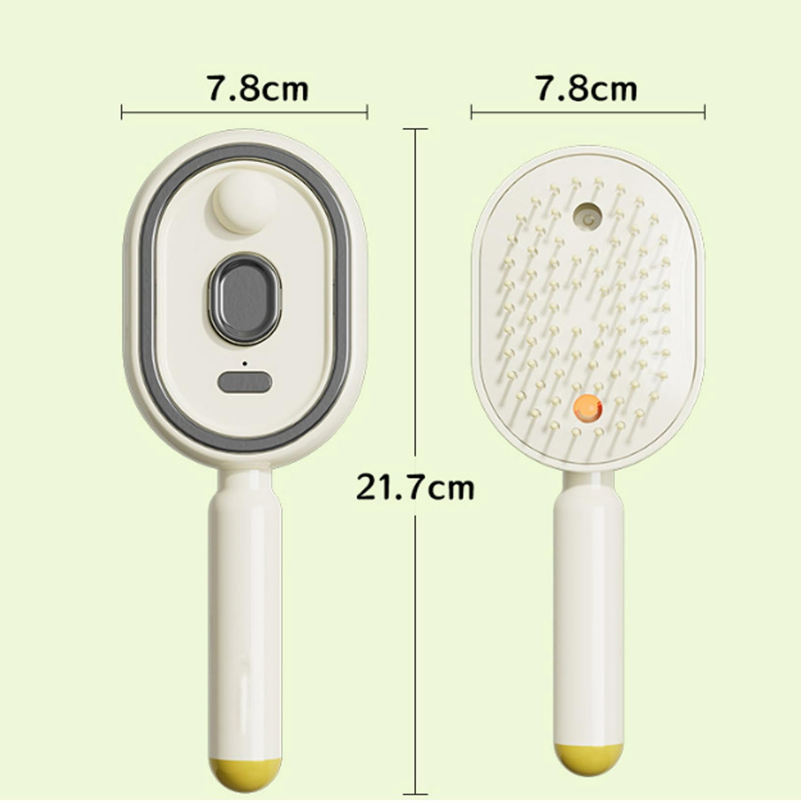 Generic Electric Steam Hair Brush, Rechargeable Scalp Massager & Detangling Styling Tool (White, 0.34 fl oz) ilq44