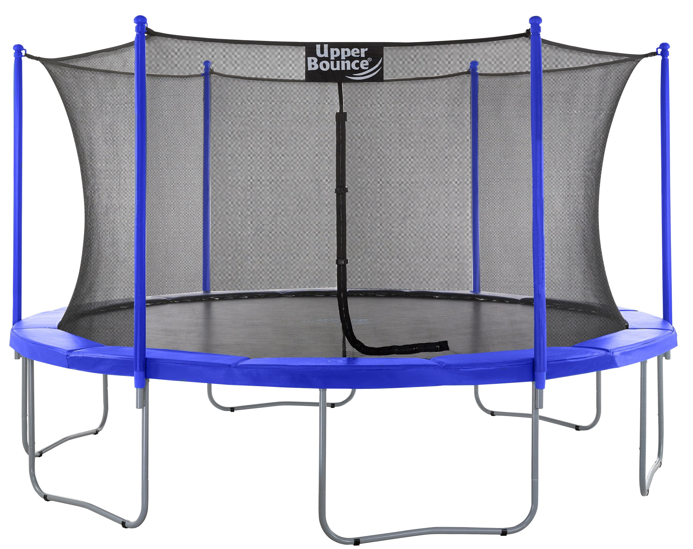 Upper Bounce 15 ft Round Trampoline Set with Safety Enclosure System (Black, 15 ft) ipa7y