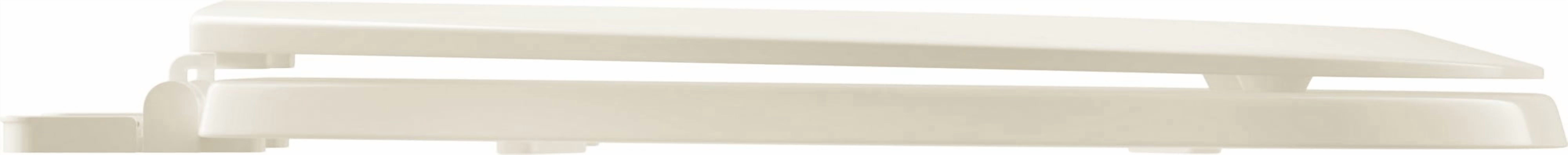 PROFLO Elongated Closed Front Toilet Seat with Cover (Biscuit, 2.25 in Height) hs4hn