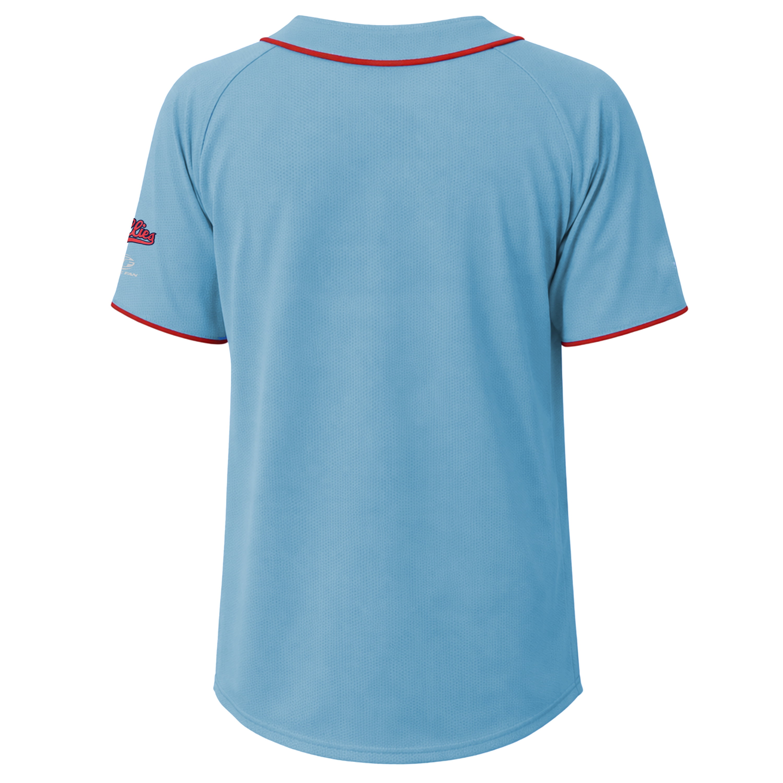 Philadelphia Phillies MLB Cooperstown Collection Men's Alternate Full Button Jersey (Red, Large) 4ne48