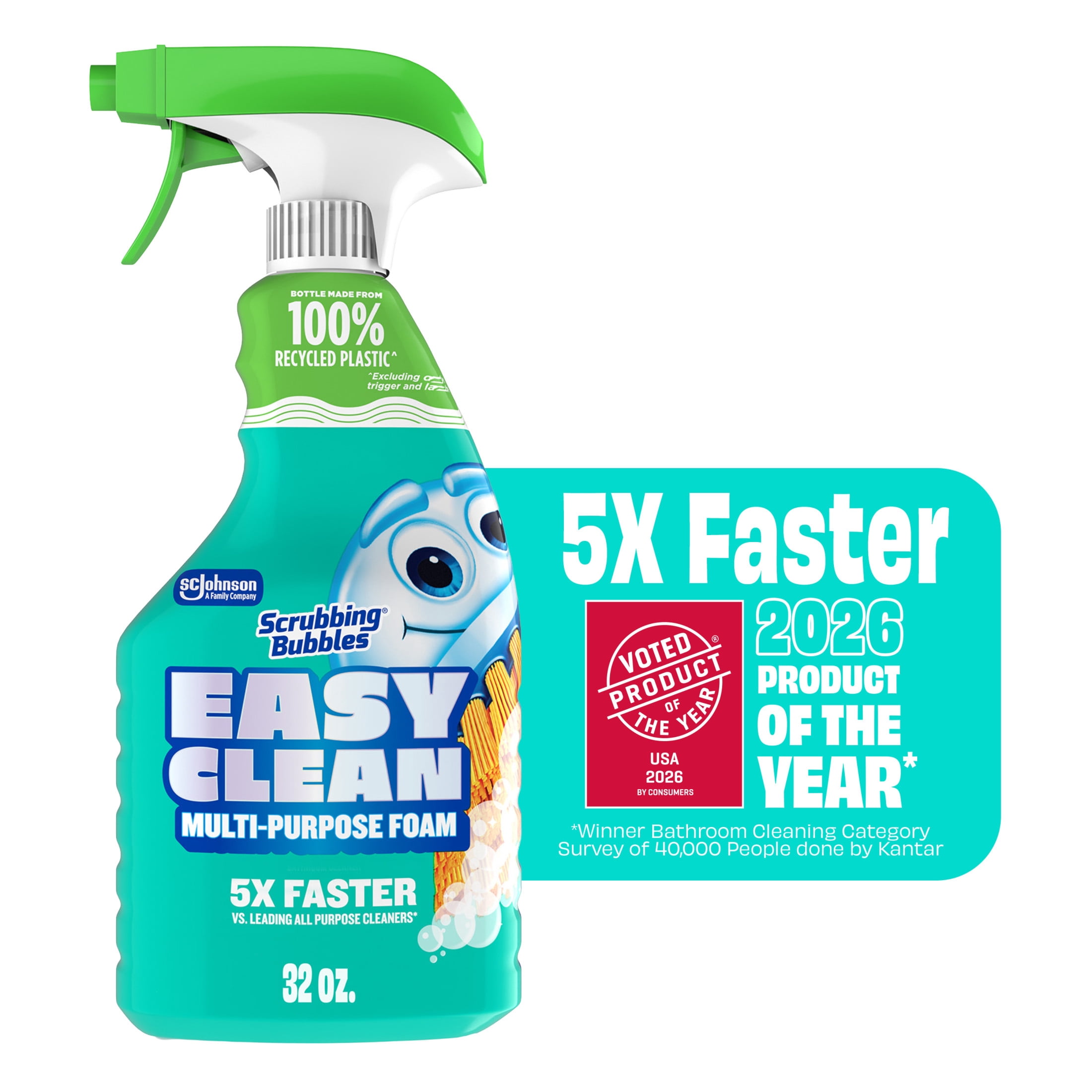 Scrubbing Bubbles Easy Clean Multi-Purpose Bathroom Cleaner Spray (32 oz) 8fm1q