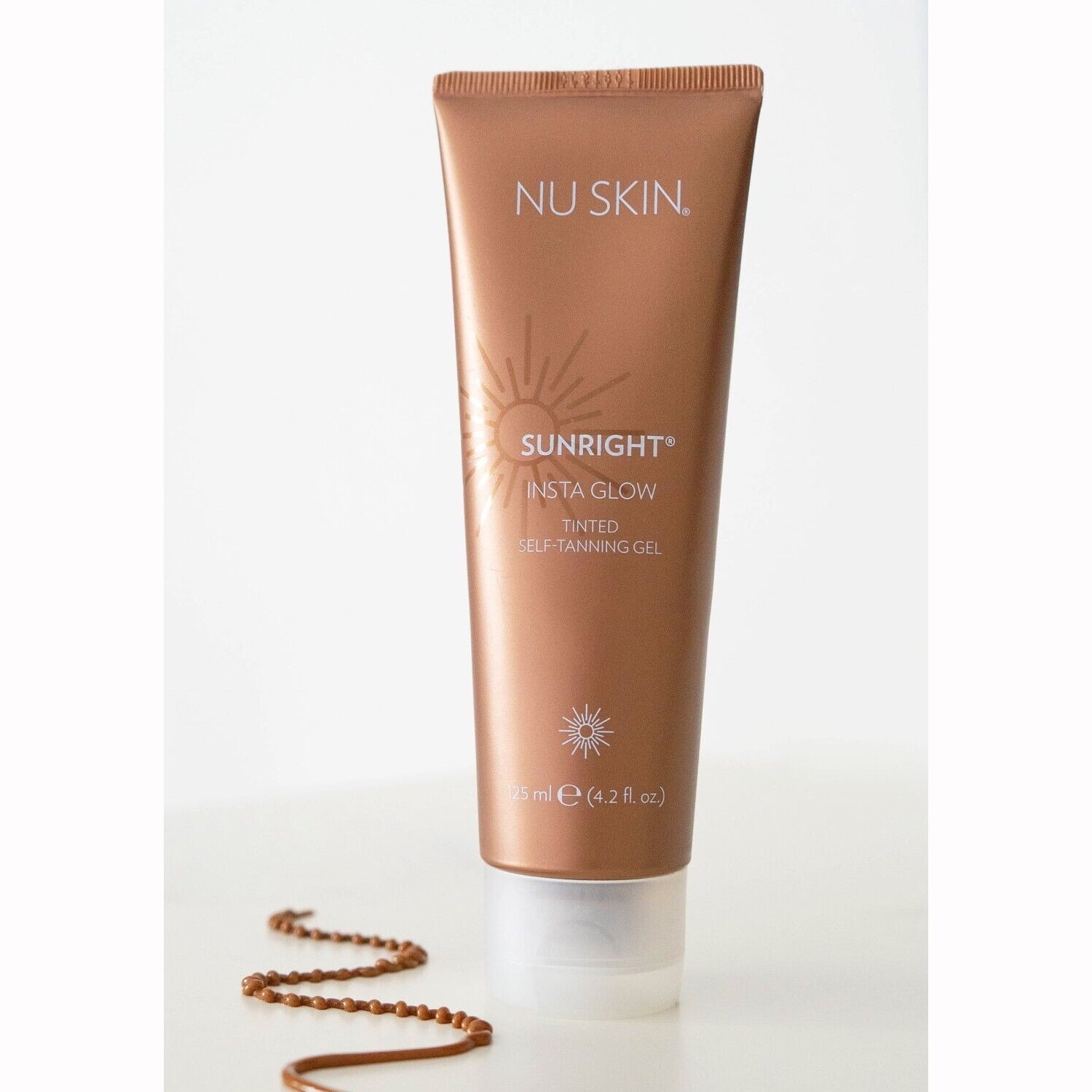 Nu Skin Sunright Insta Glow Self Tanning Gel, Streak-Free Bronzing Formula (Brown, 4.2 fl oz) oqmi8