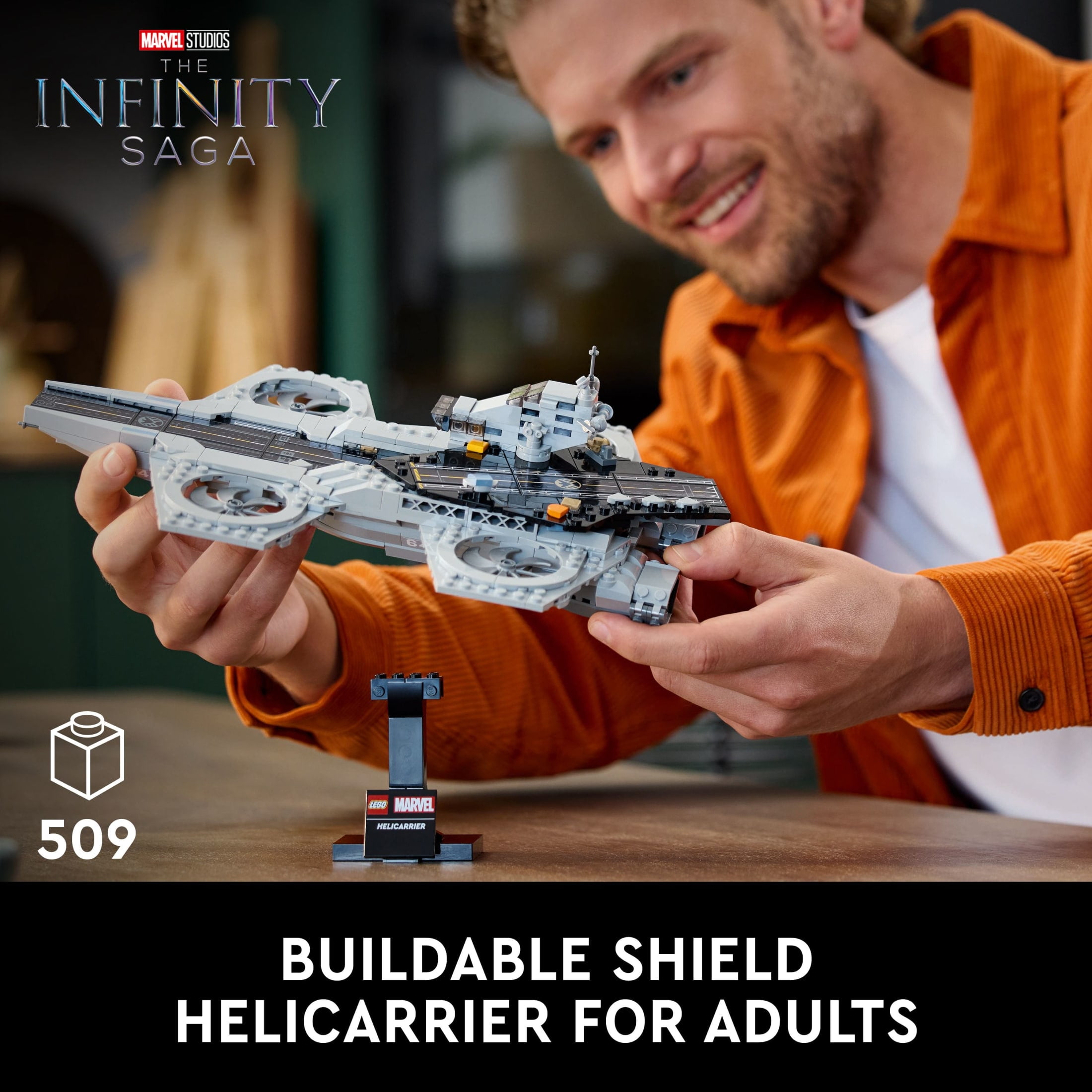 LEGO Marvel The Avengers Helicarrier Building Set for Adults (509 Pieces, 13 in. Long) 3n408