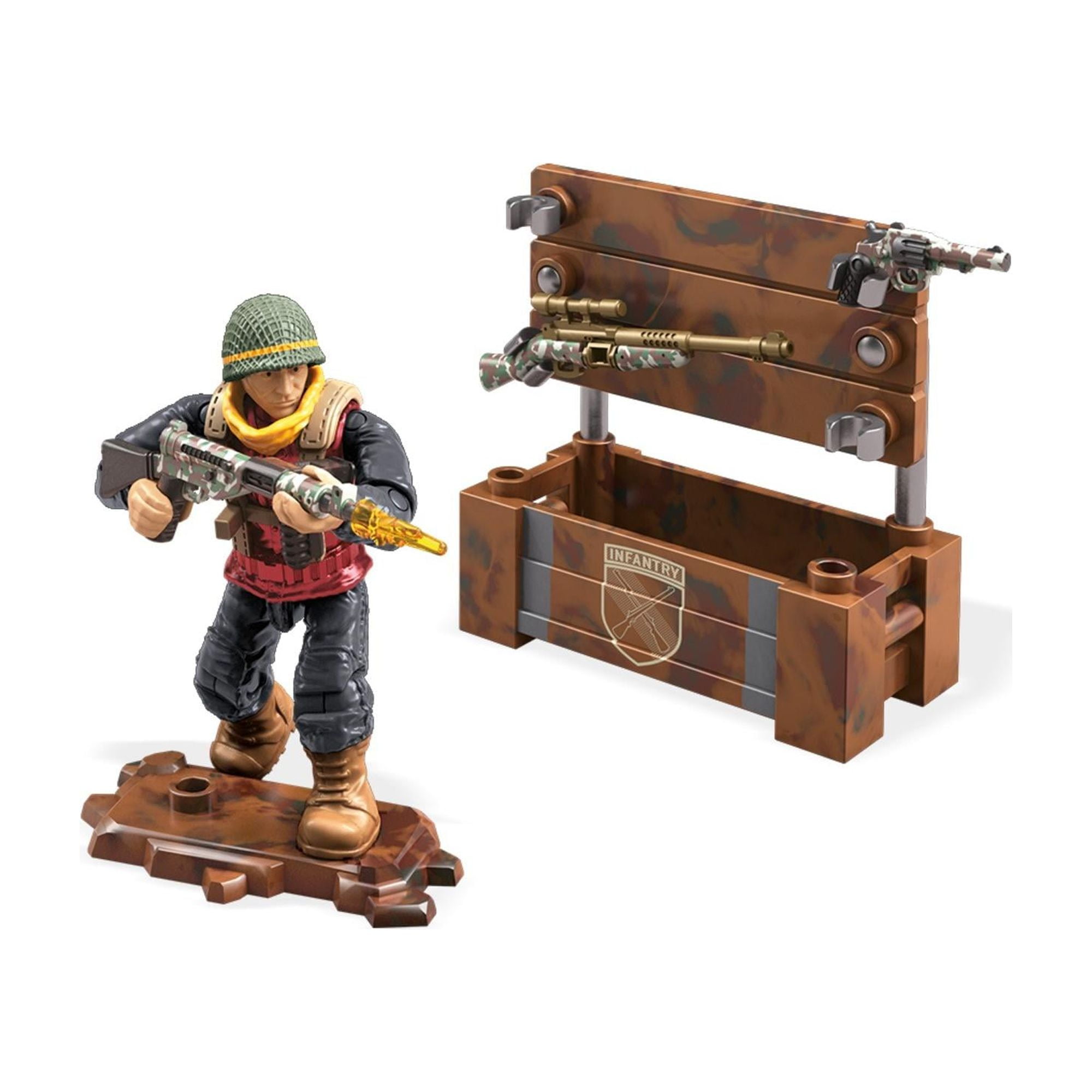 Mega Construx Call of Duty WWII Infantry Division Micro Action Figure (1 Piece) bj0am
