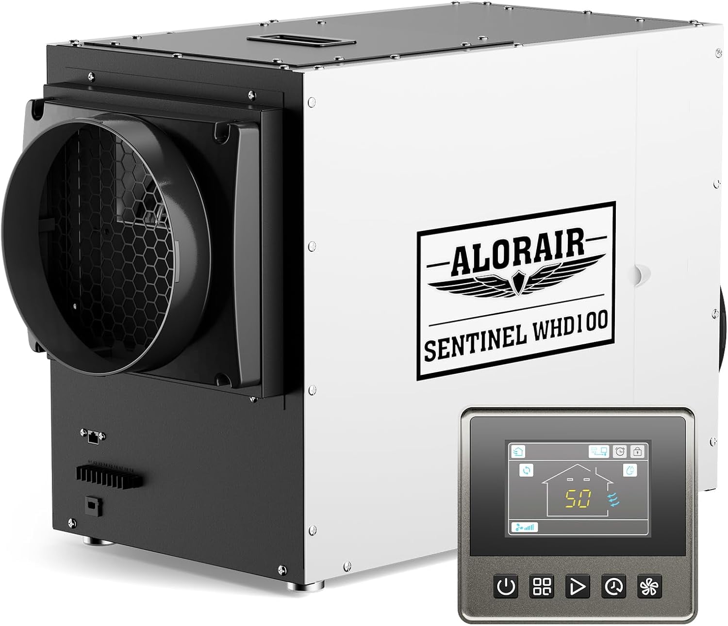 AlorAir 90 Pint Whole House Dehumidifier for Crawl Space and Basement (White, 2300 Sq. Ft.) s9imd