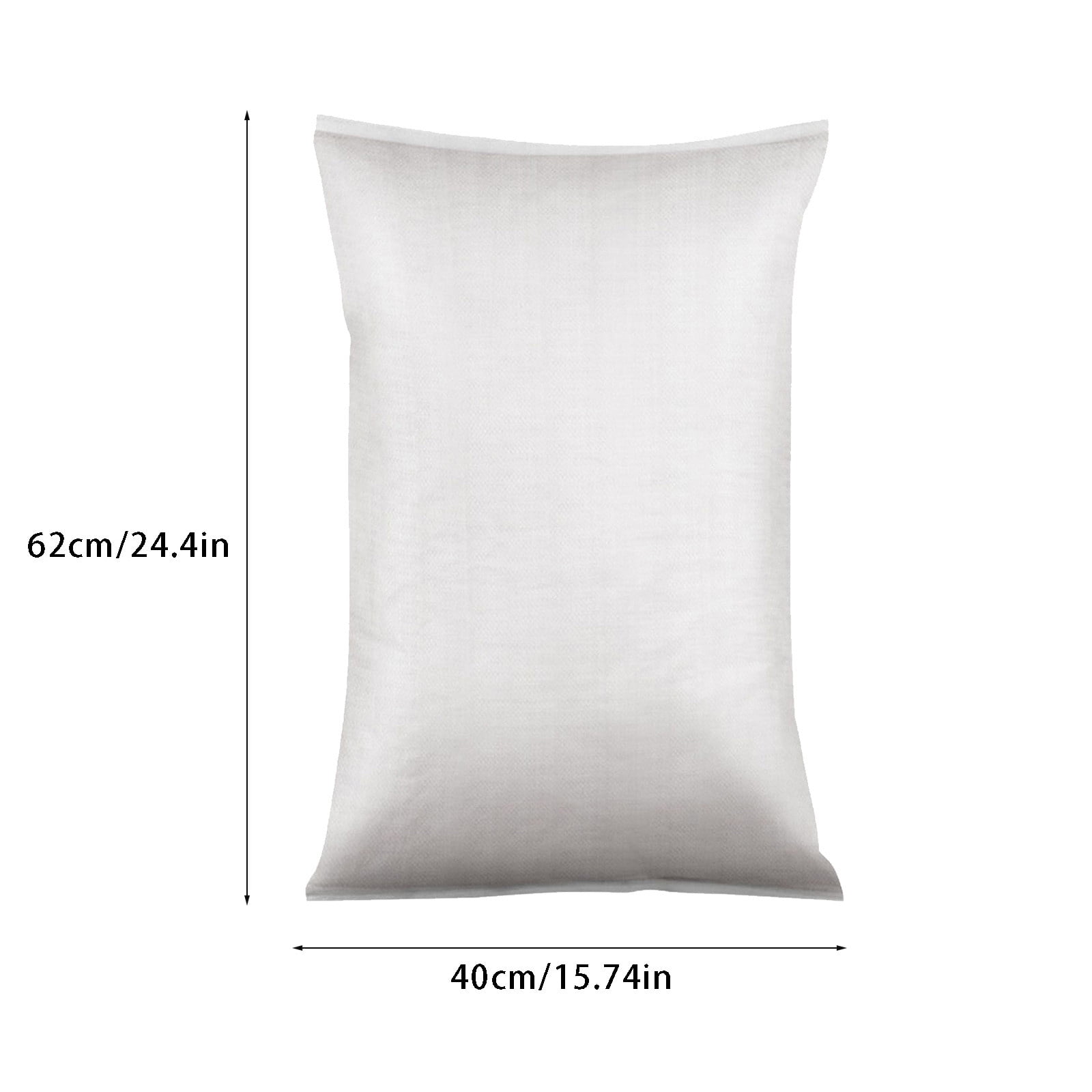 Eqslft Woven Polypropylene Storage Bags Heavy-Duty Multipurpose Sacks for Gardening and Food (White, 5 Pack) vg23m
