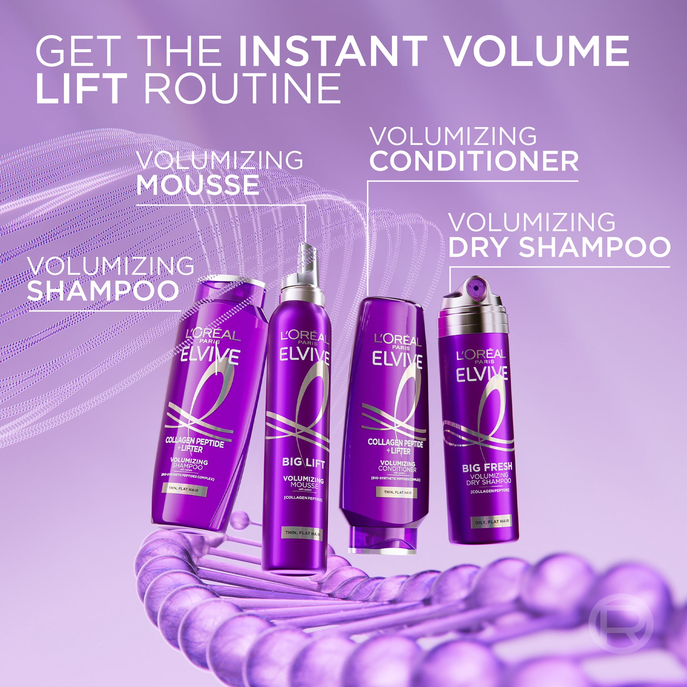 L'Oreal Paris Elvive Collagen Peptide Big Lift Volumizing Mousse (6.7 fl oz) z7smh