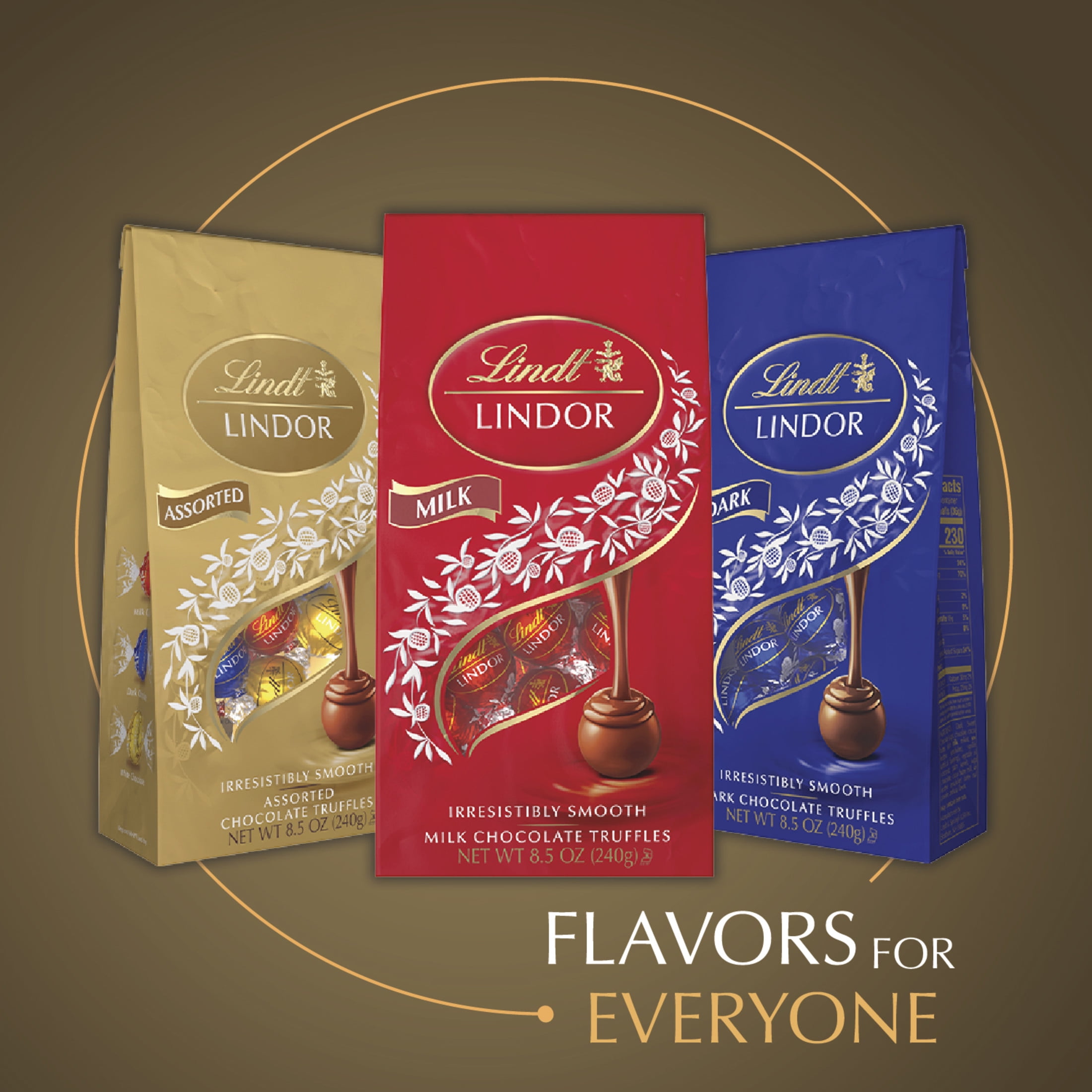 Lindt Lindor Assorted Chocolate Truffles, Premium Gourmet Confectionery (Assorted Flavors, 5.1 oz) o42hq