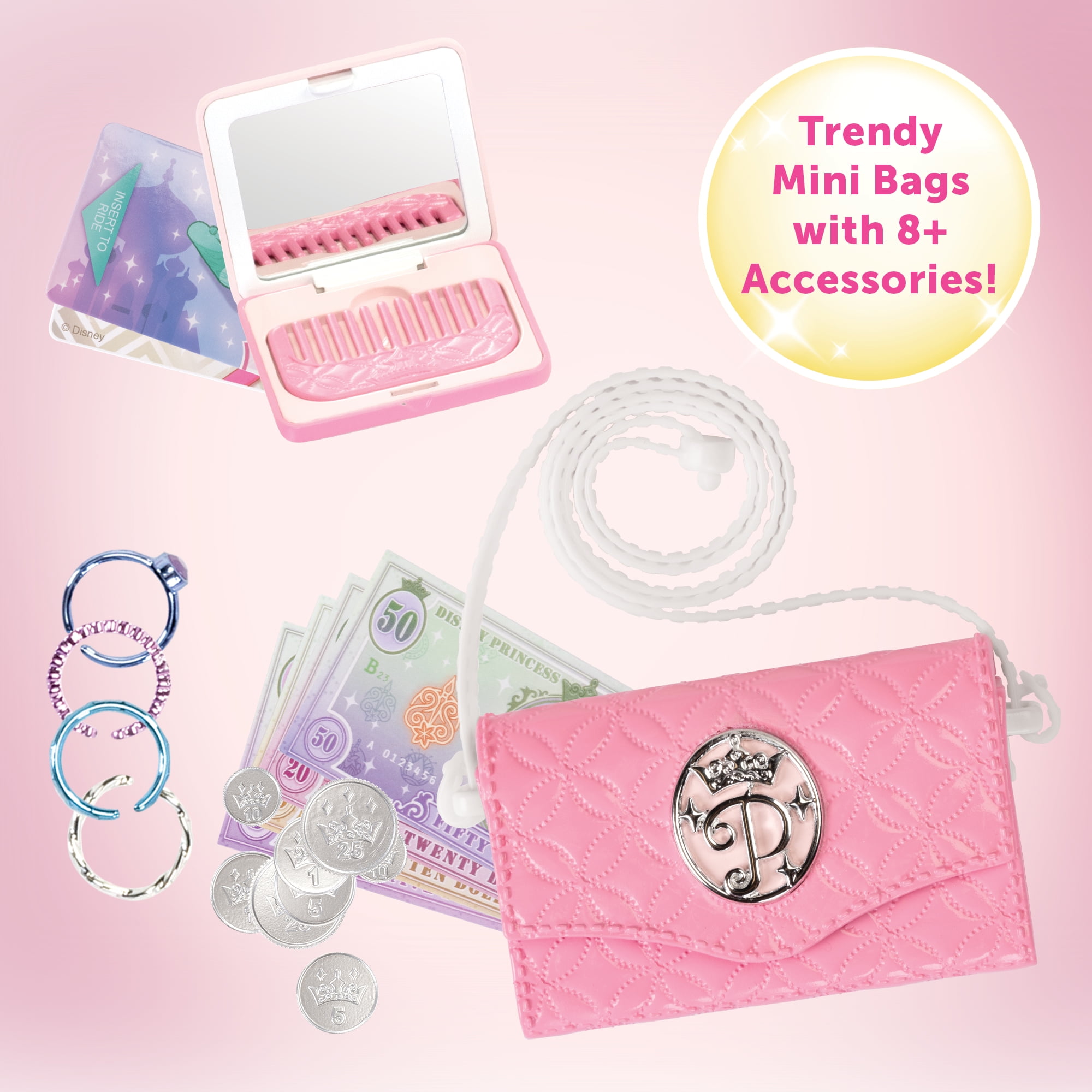 Disney Princess Style Collection Chic Petites Fashion Accessory Set (Multi-color, 9 Piece Set) c6yzd